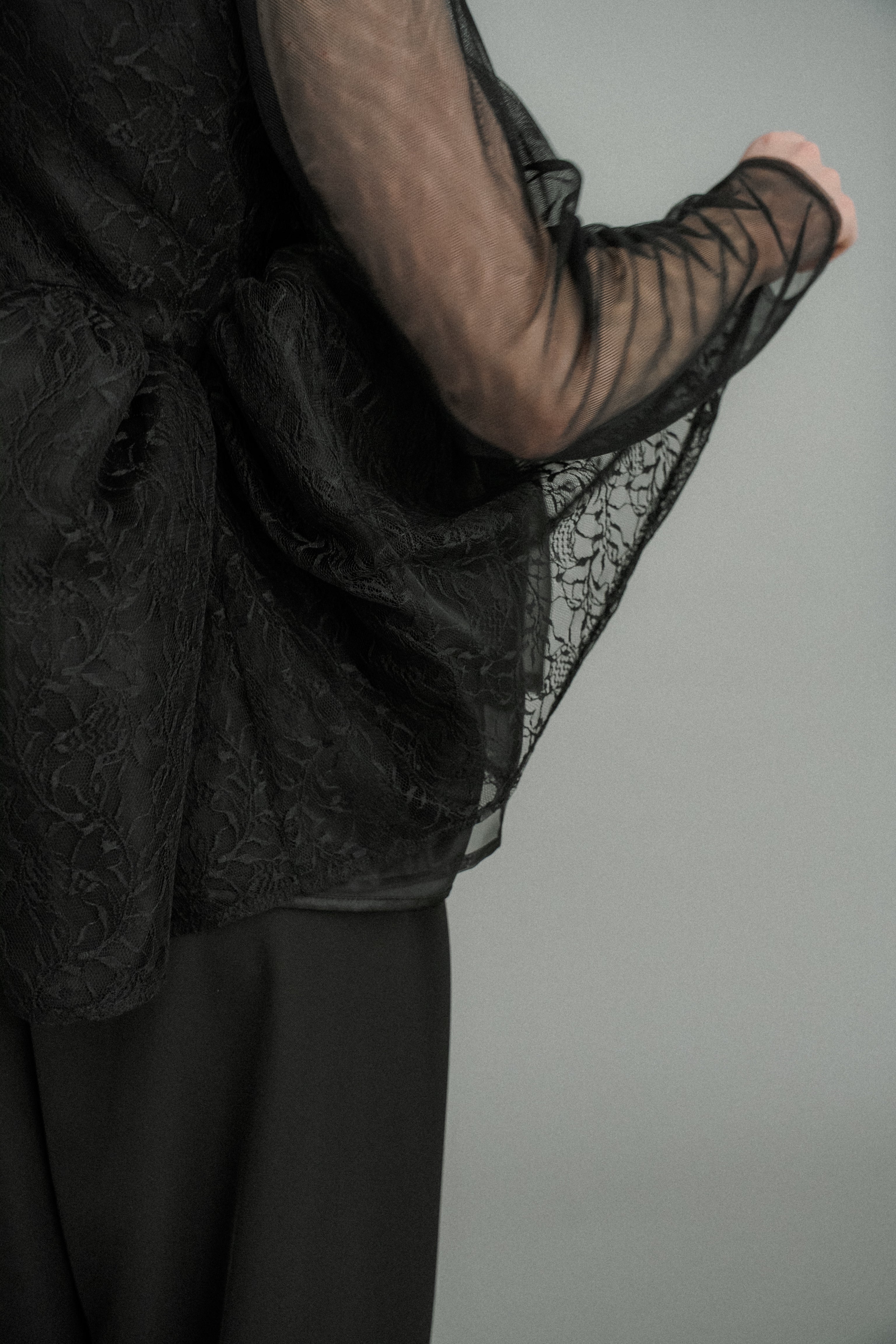 et.UNiVER │1039 Sheer Peplum Overlay Top＆Pants – et.UNiVER