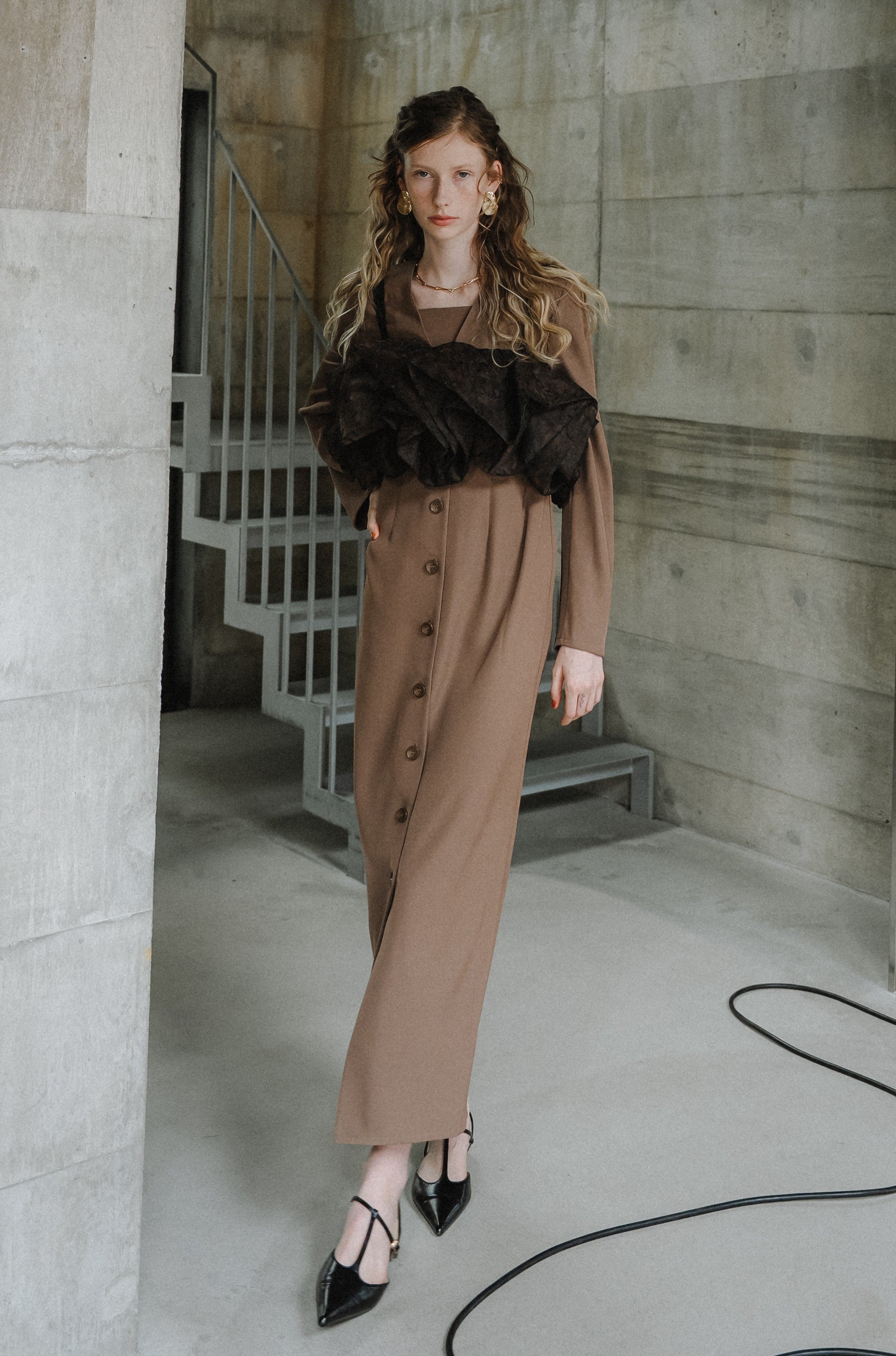 1038 Raffle organza dress