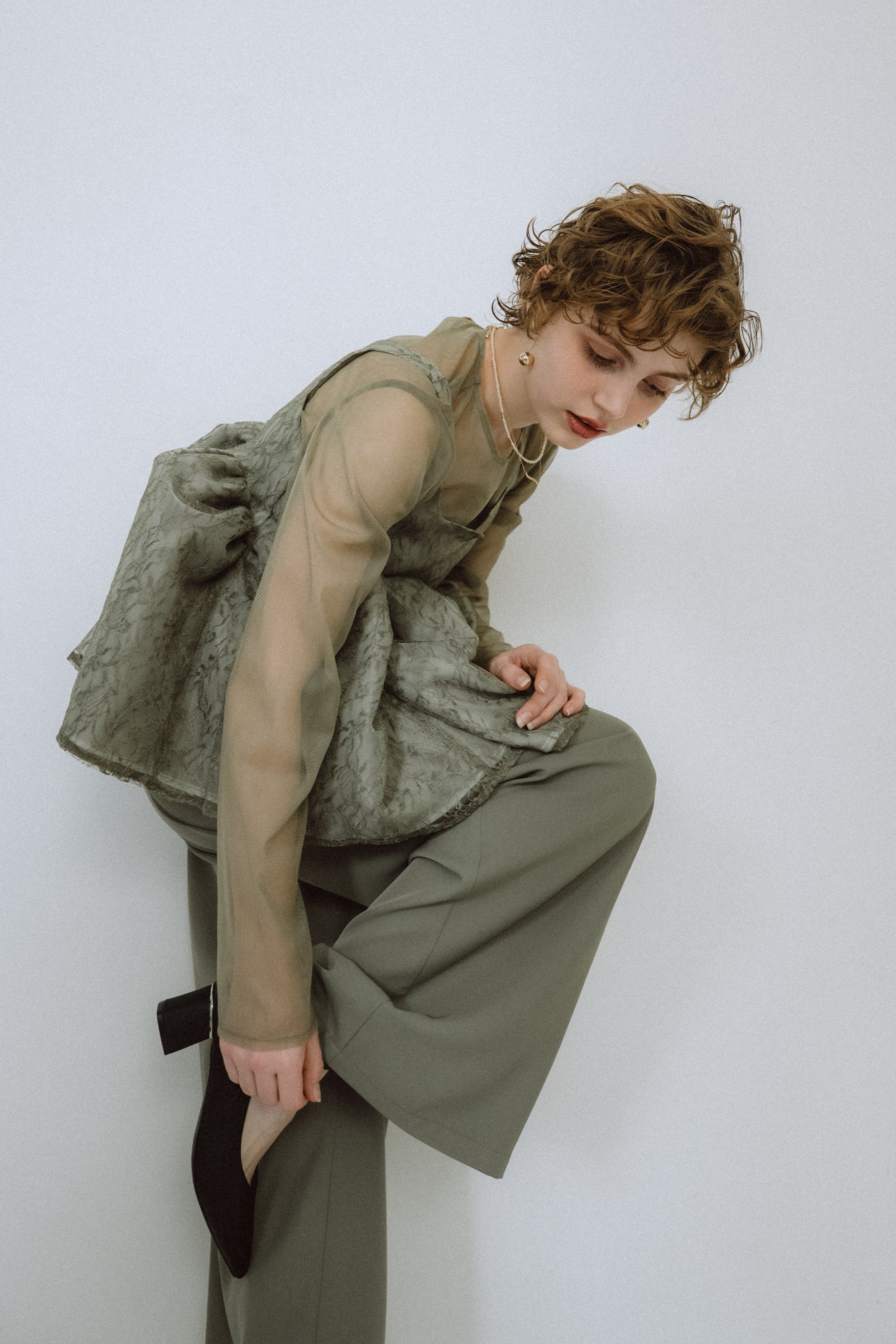 1032 Sparkle chunky pumps