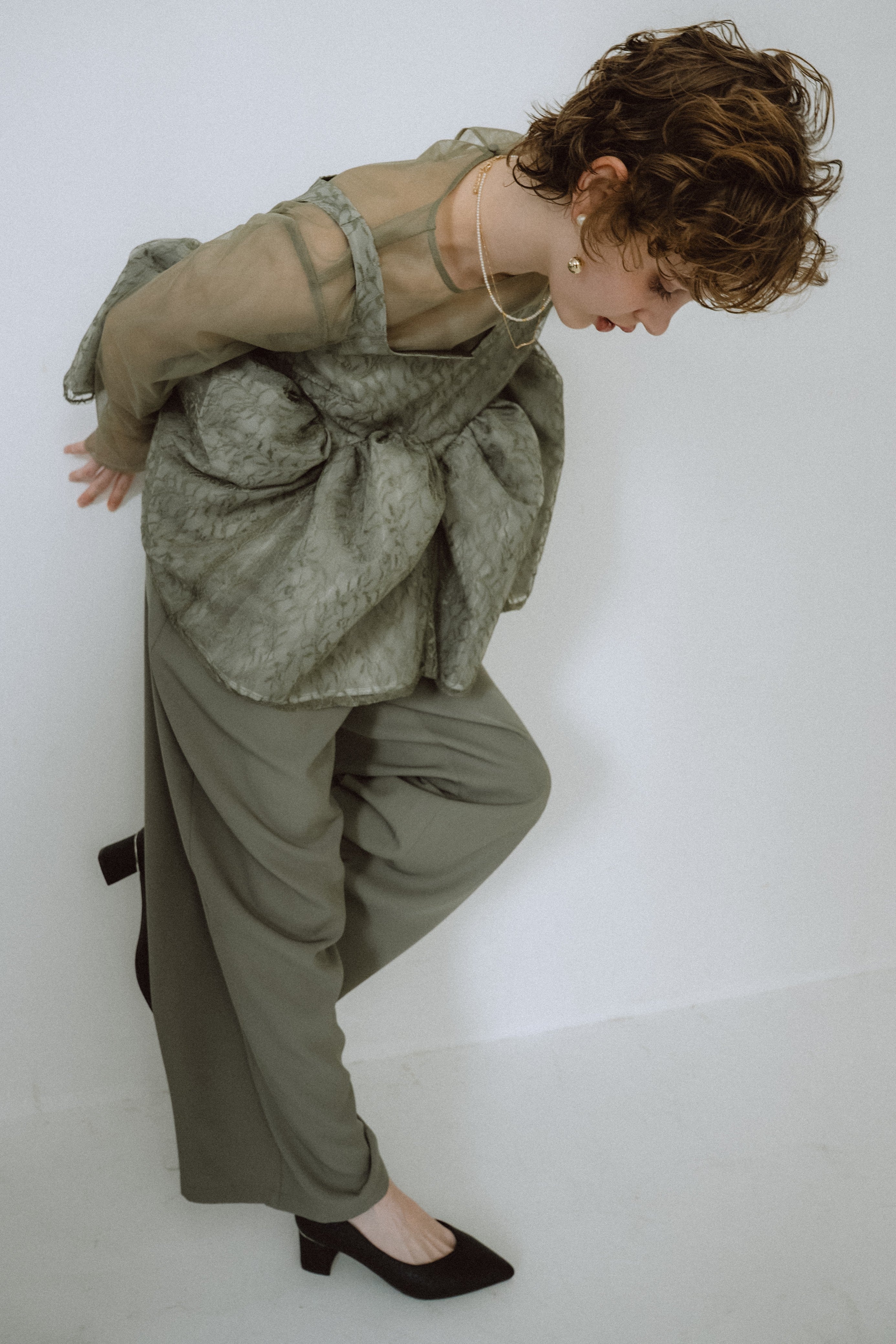 1032 Sparkle chunky pumps