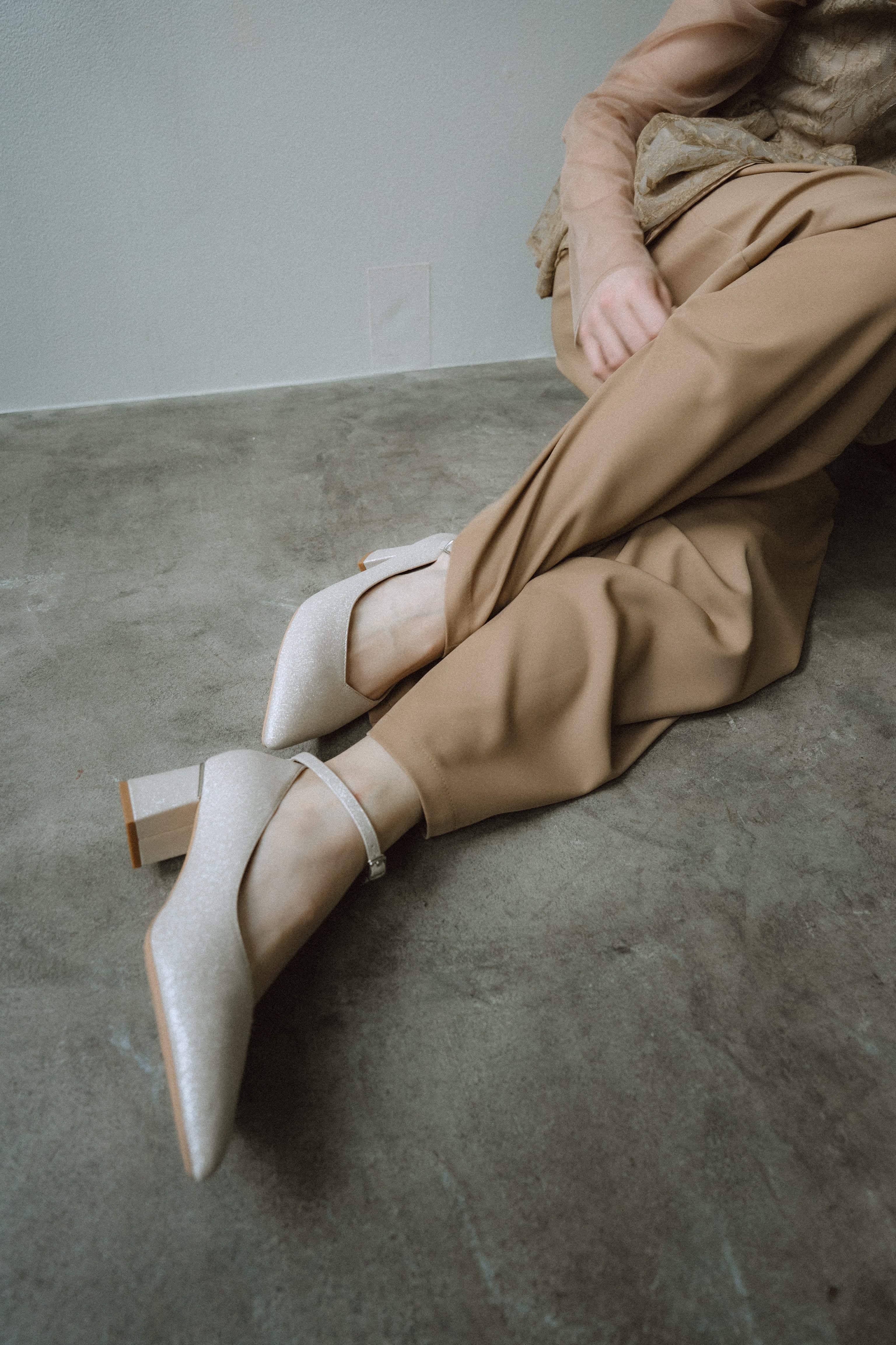 1032 Sparkle chunky pumps