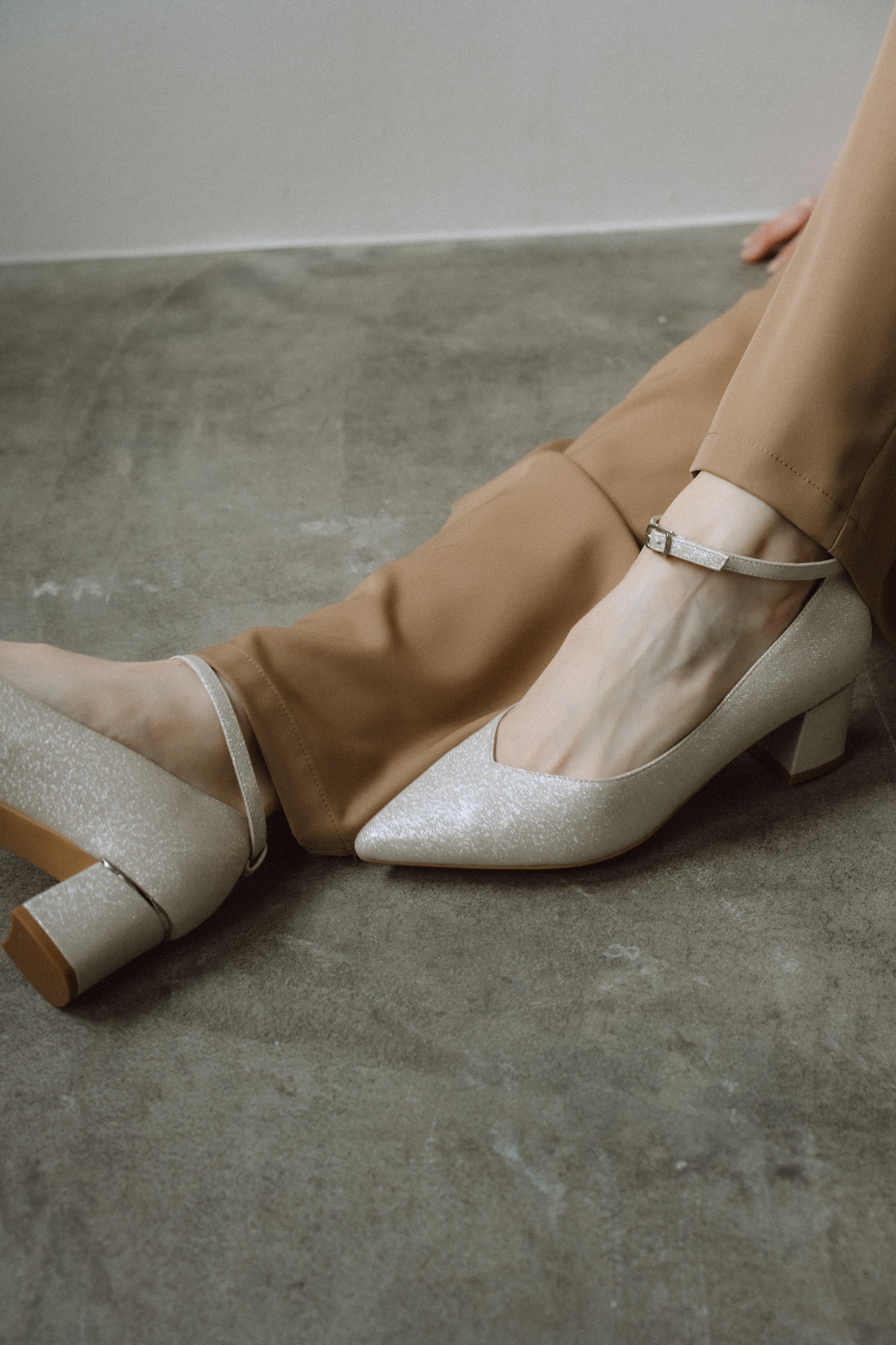 1032 Sparkle chunky pumps