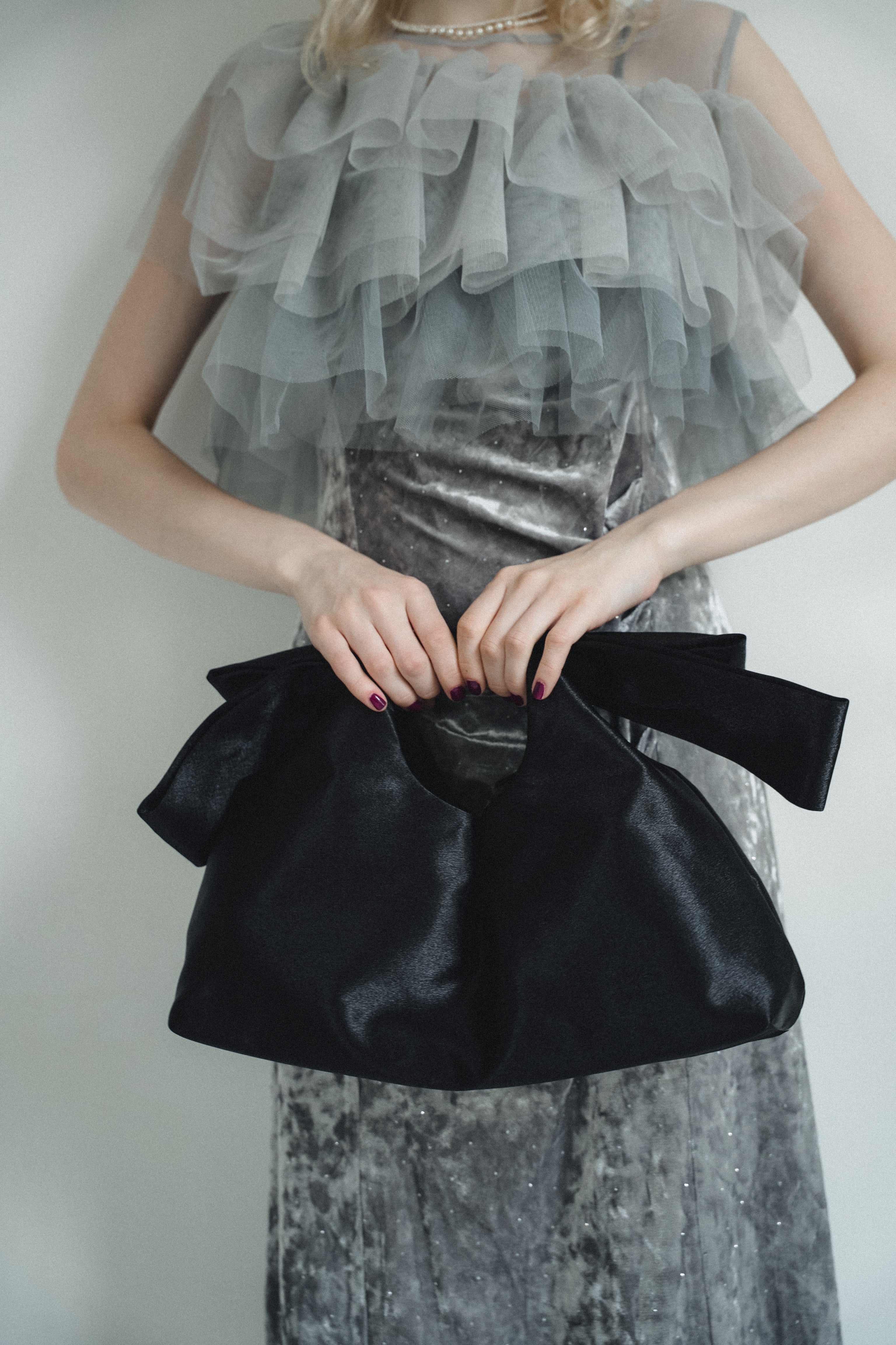1092 Ribbon drawstring pouch