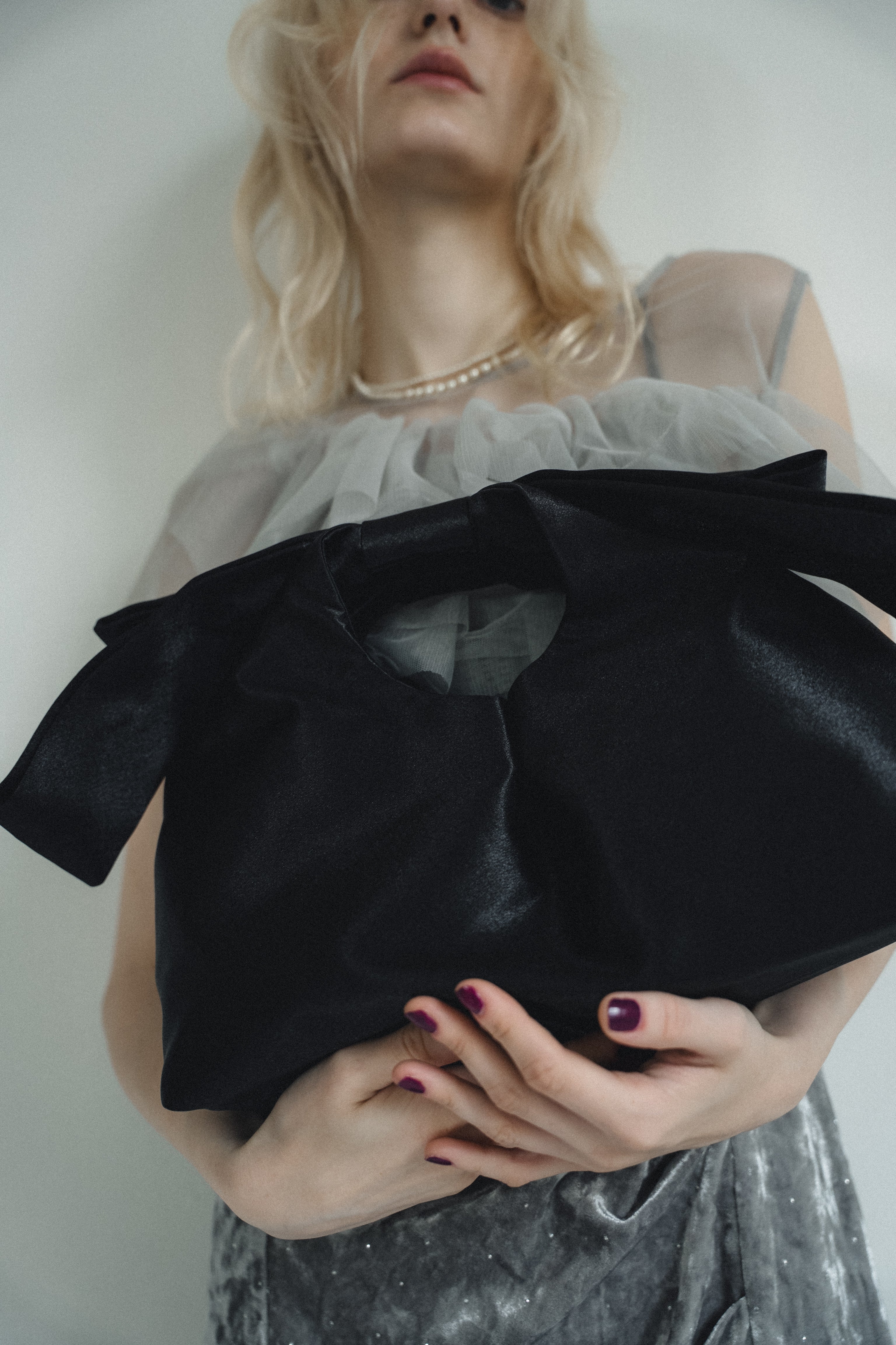 1092 Ribbon drawstring pouch