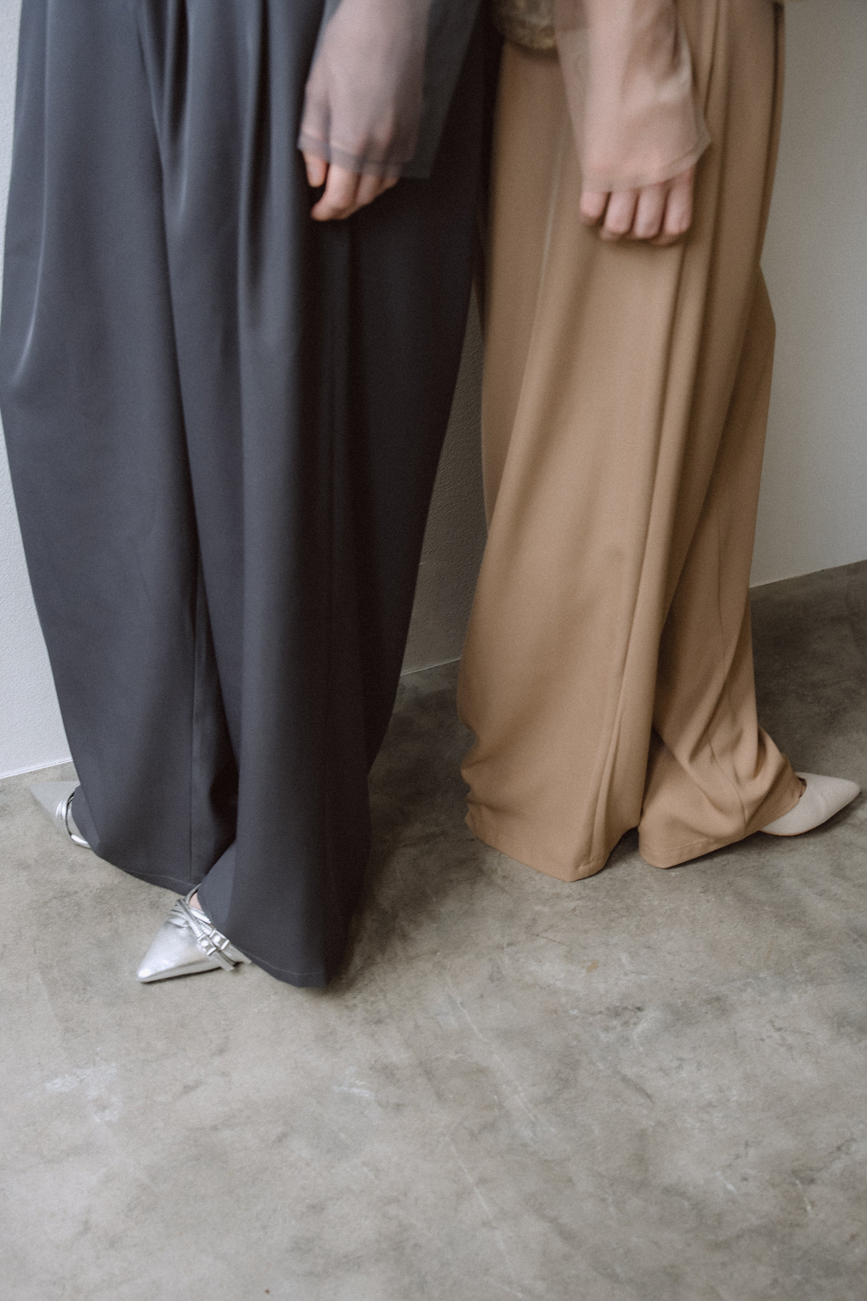 et.UNiVER │1039 Sheer Peplum Overlay Top＆Pants – et.UNiVER