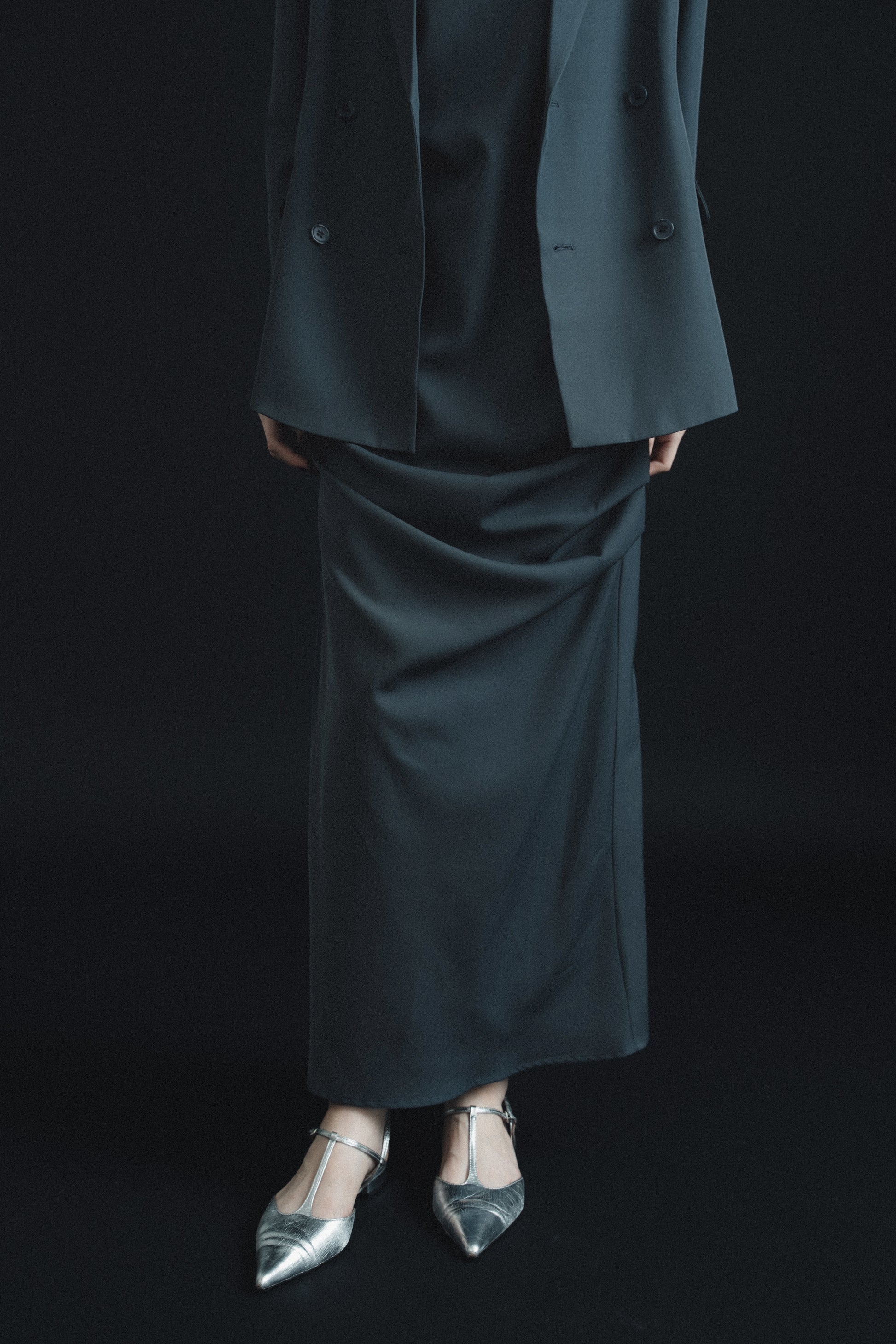 model:174cm size:モデルサイズ color:ブルー