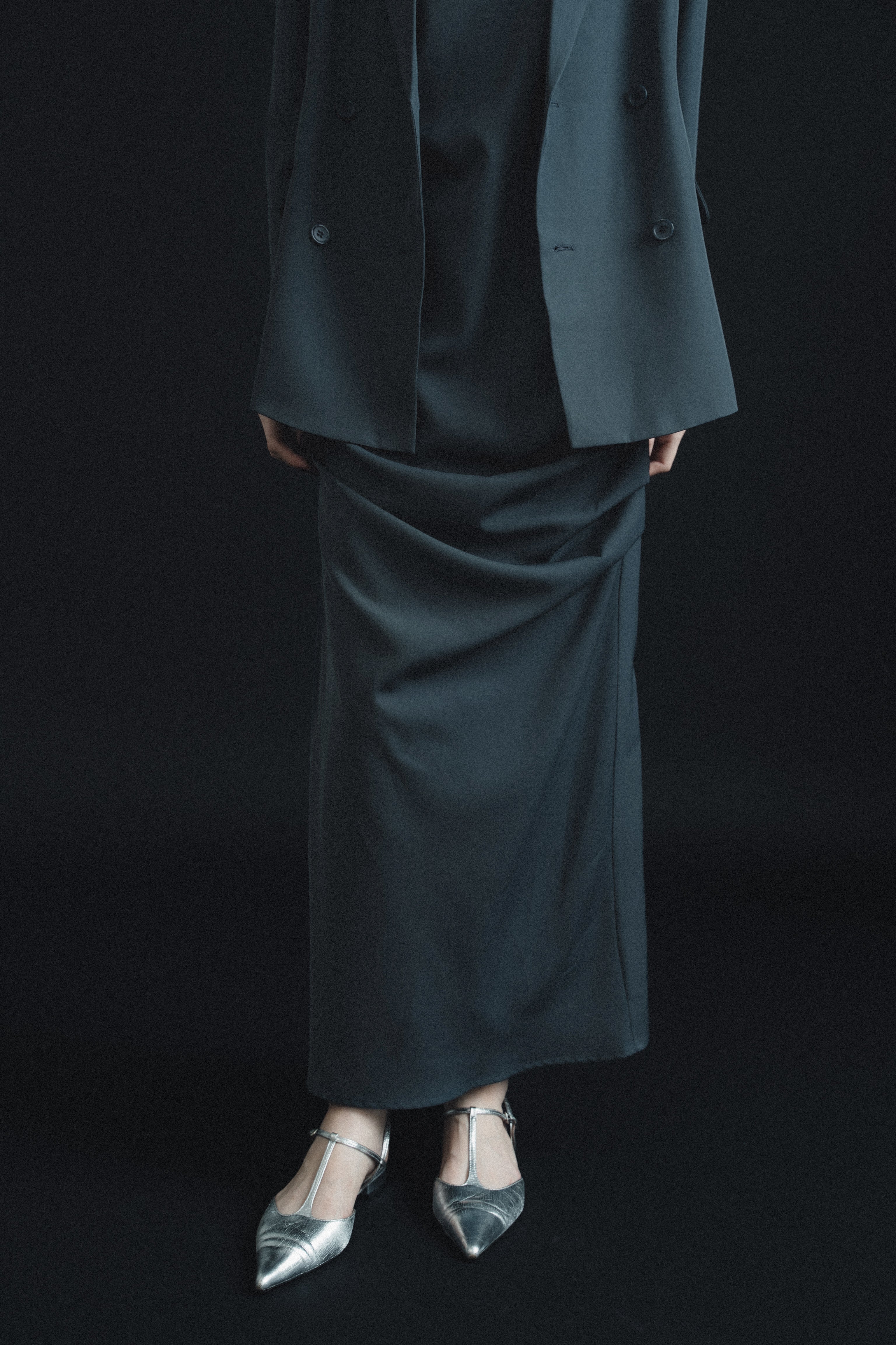 model:174cm size:モデルサイズ color:ブルー