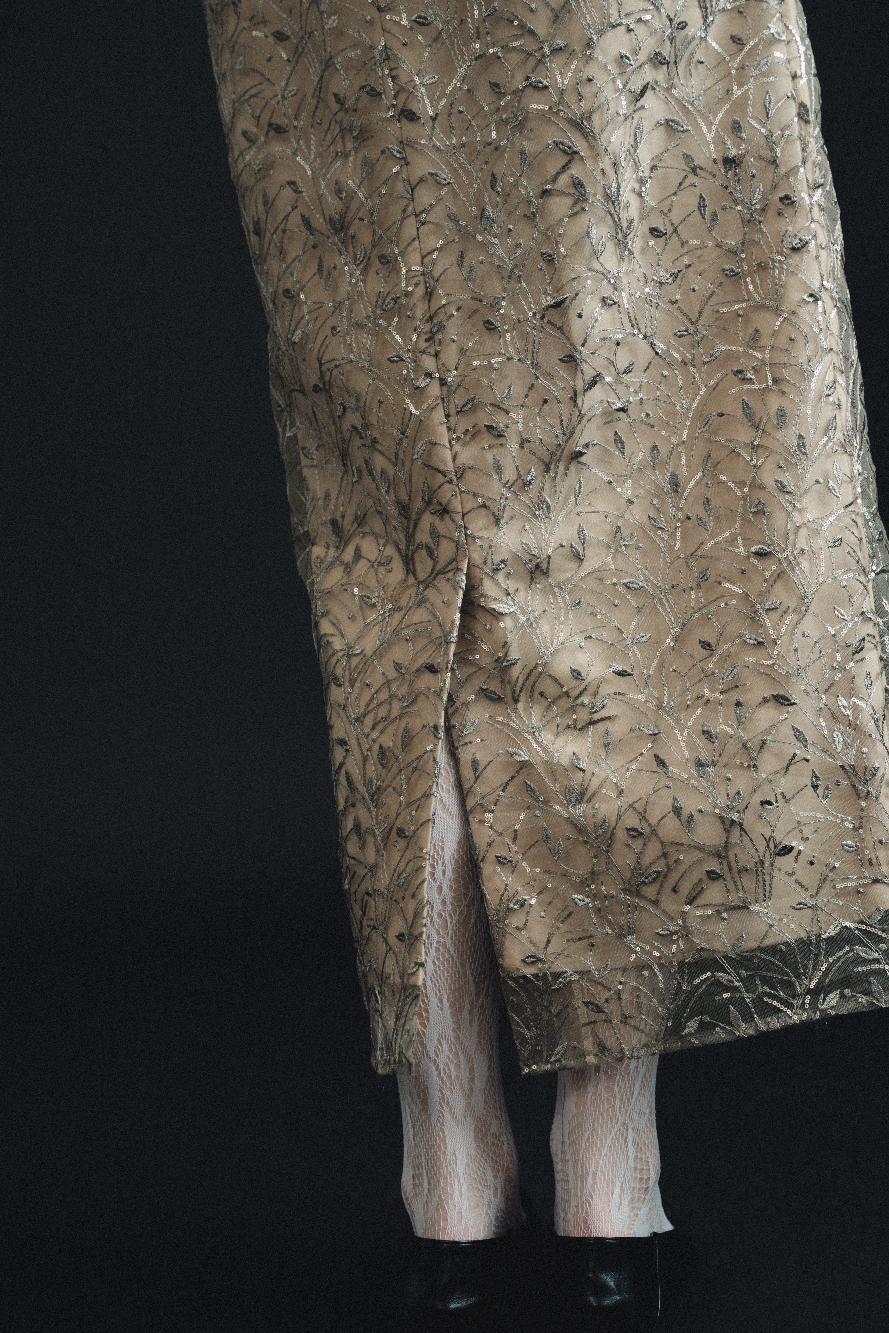 1105 Noir glitter dress