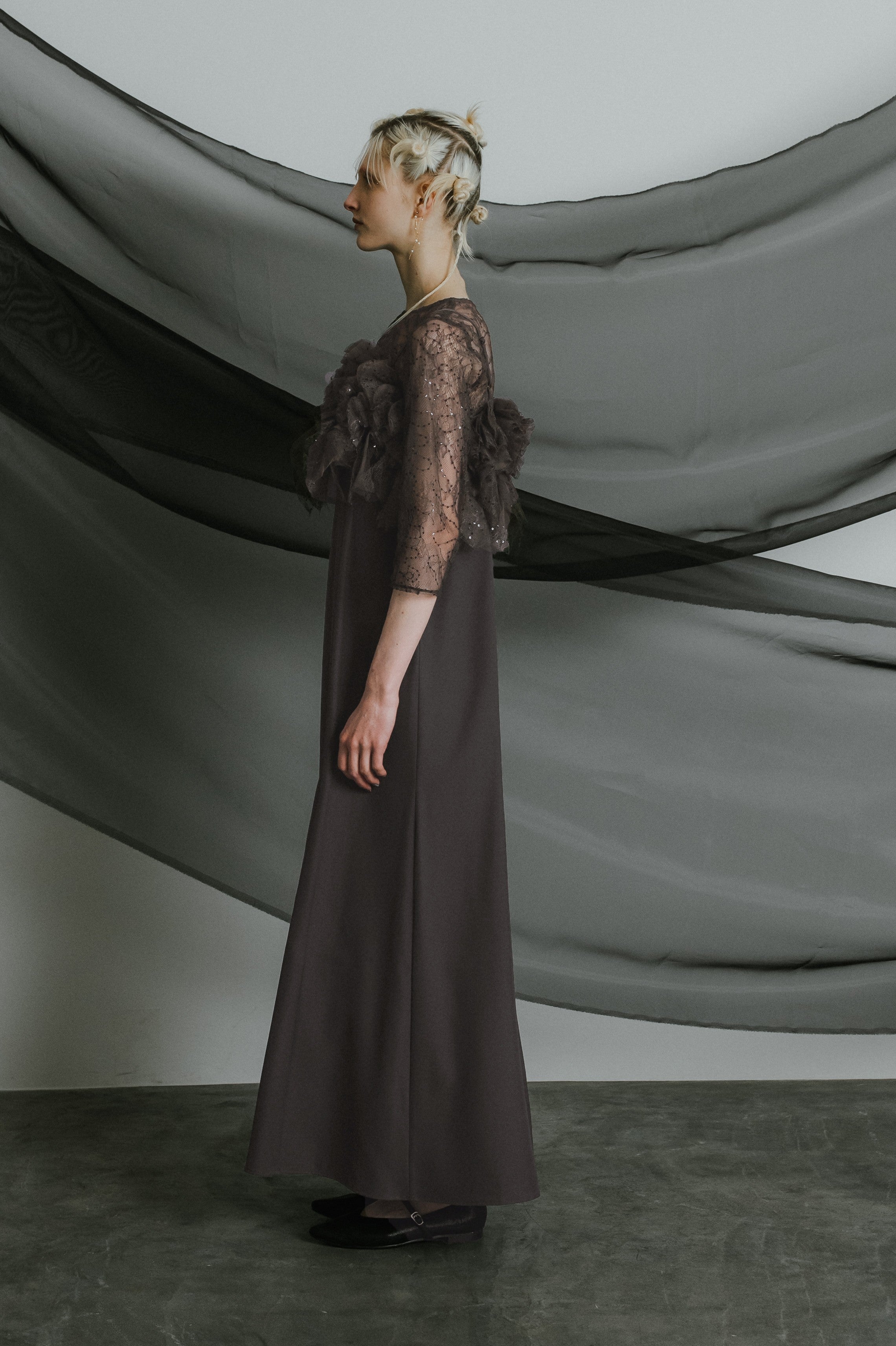 1085 Noir glitter dress