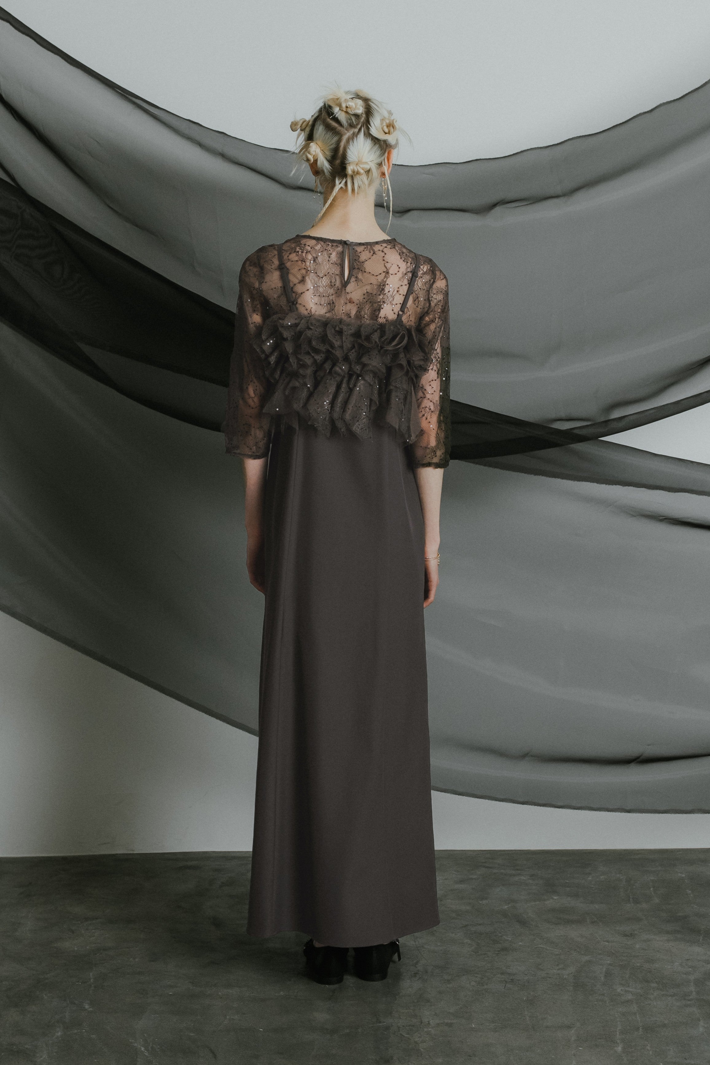 1085 Noir glitter dress