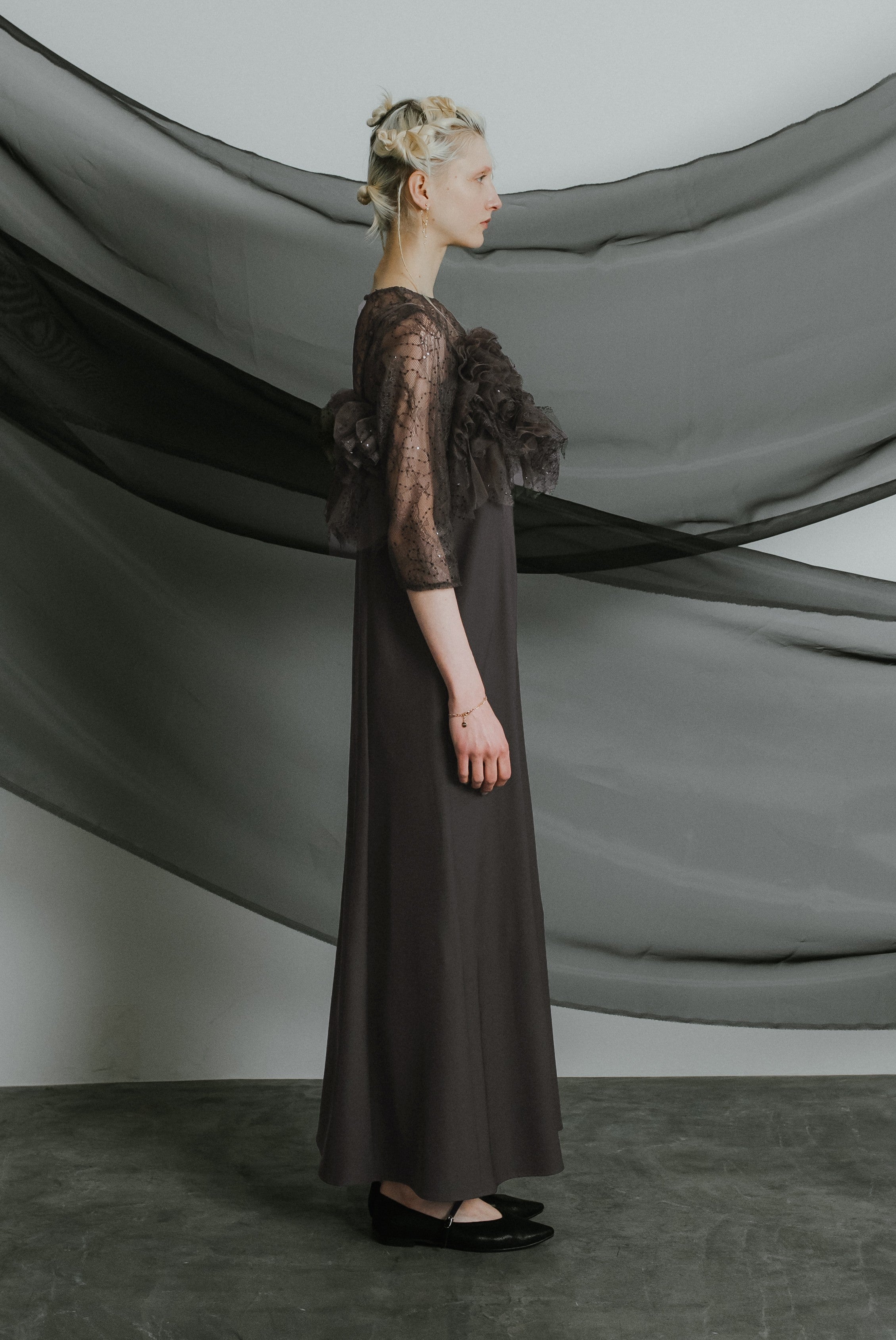 1085 Noir glitter dress
