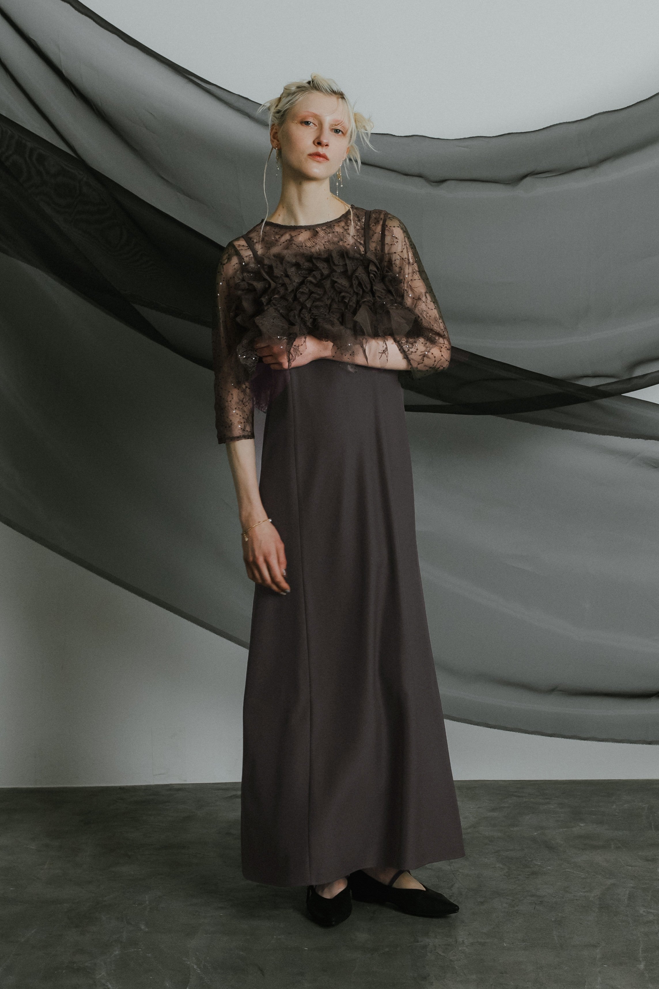 1085 Noir glitter dress