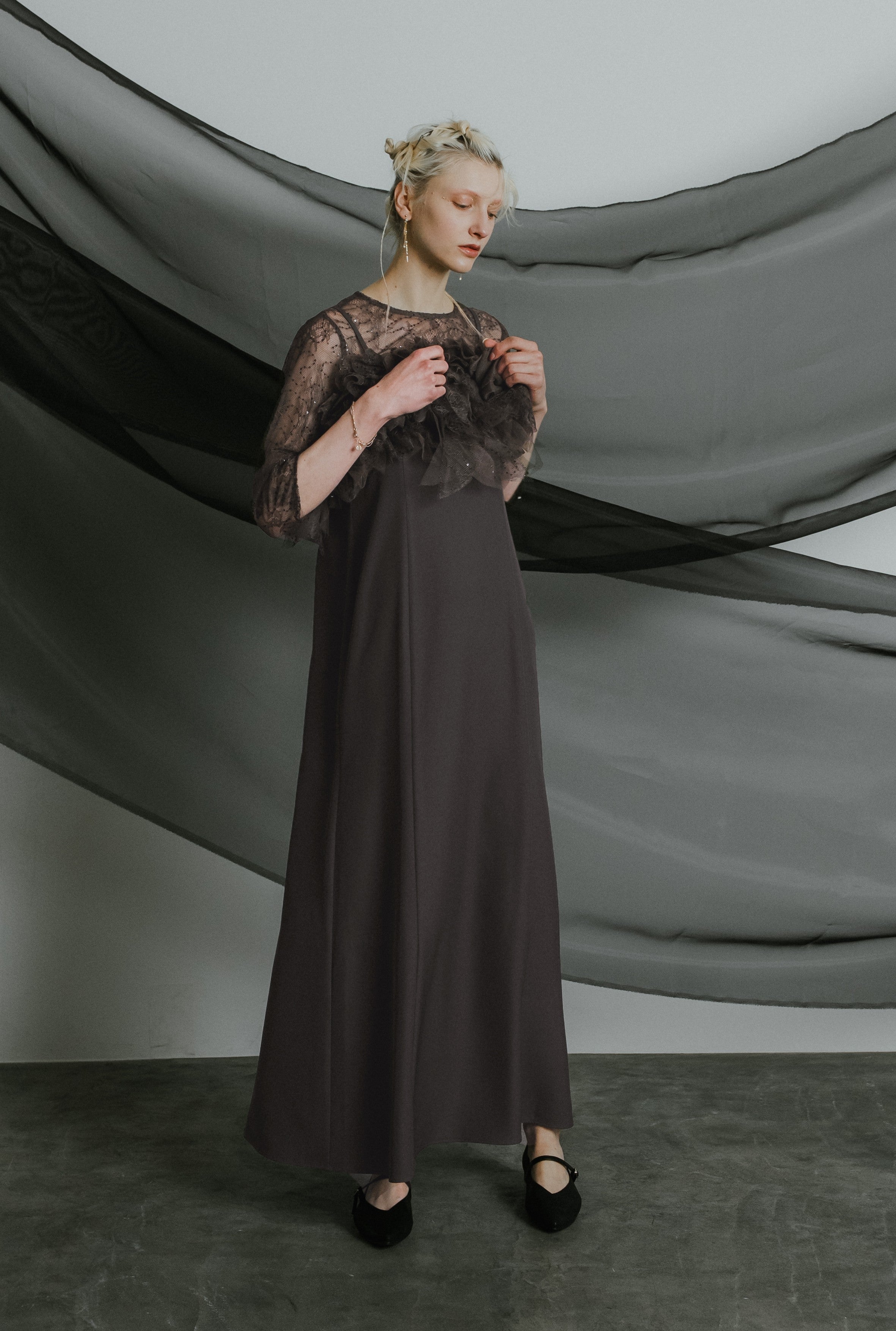 1085 Noir glitter dress