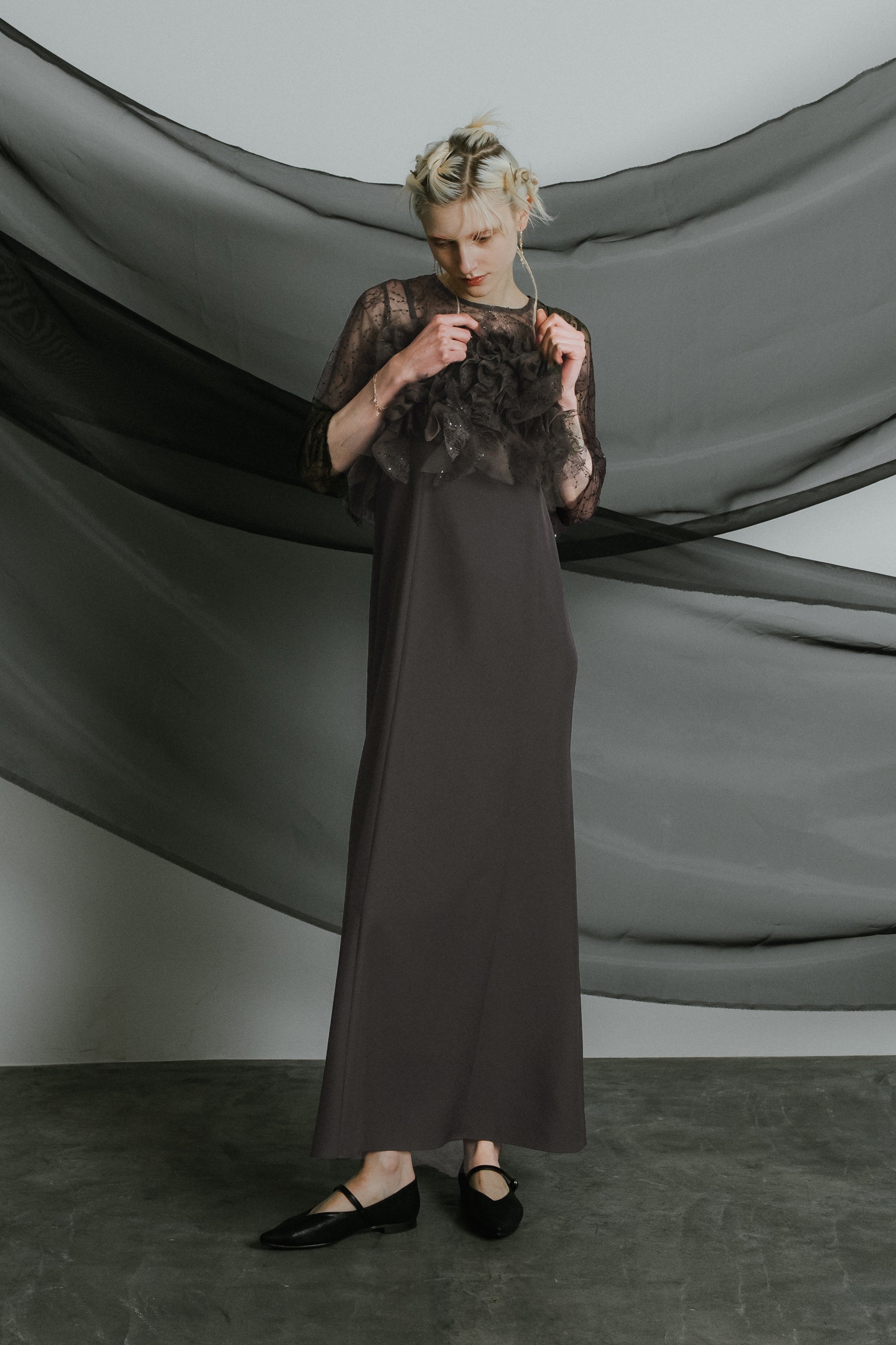 1085 Noir glitter dress