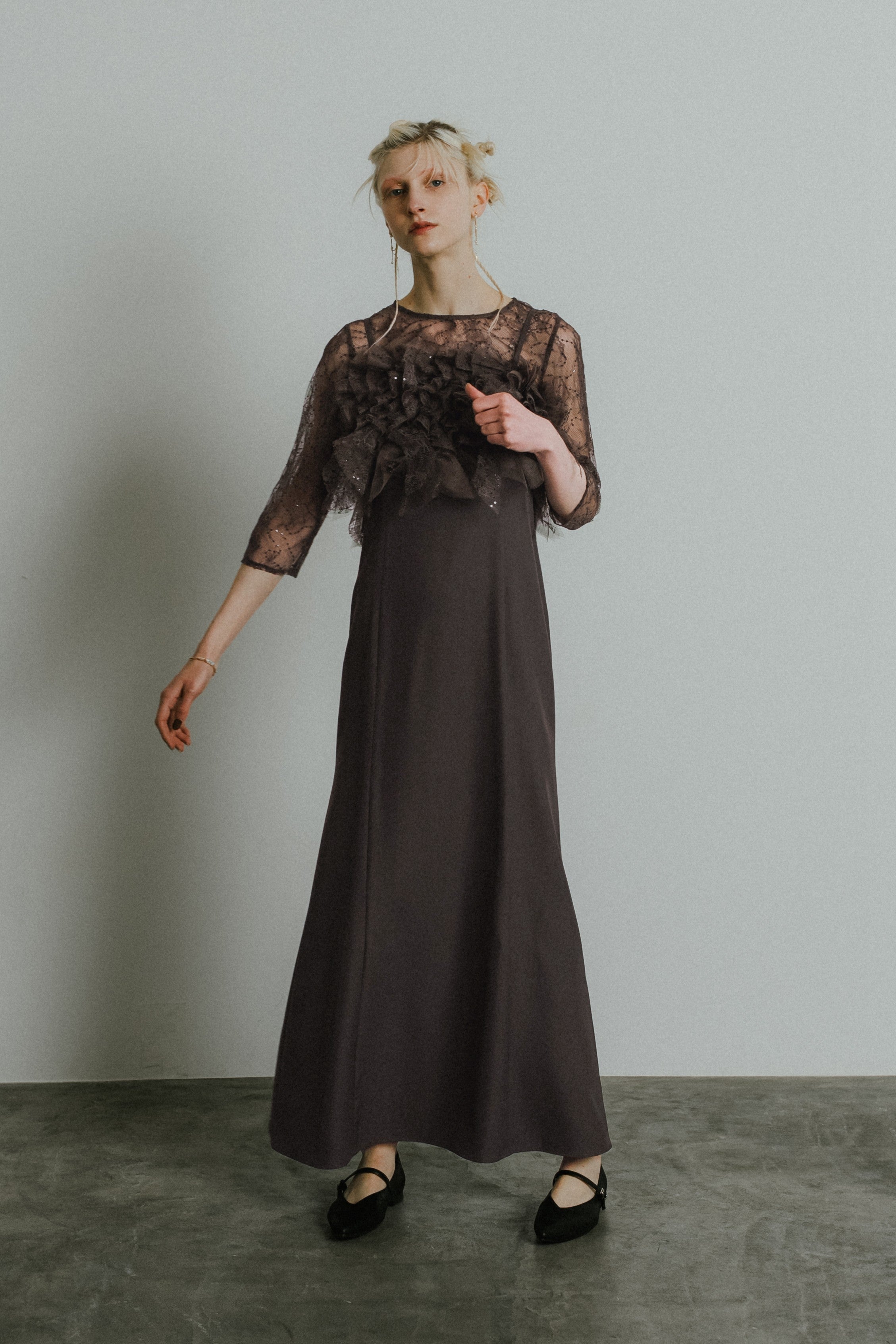 1085 Noir glitter dress