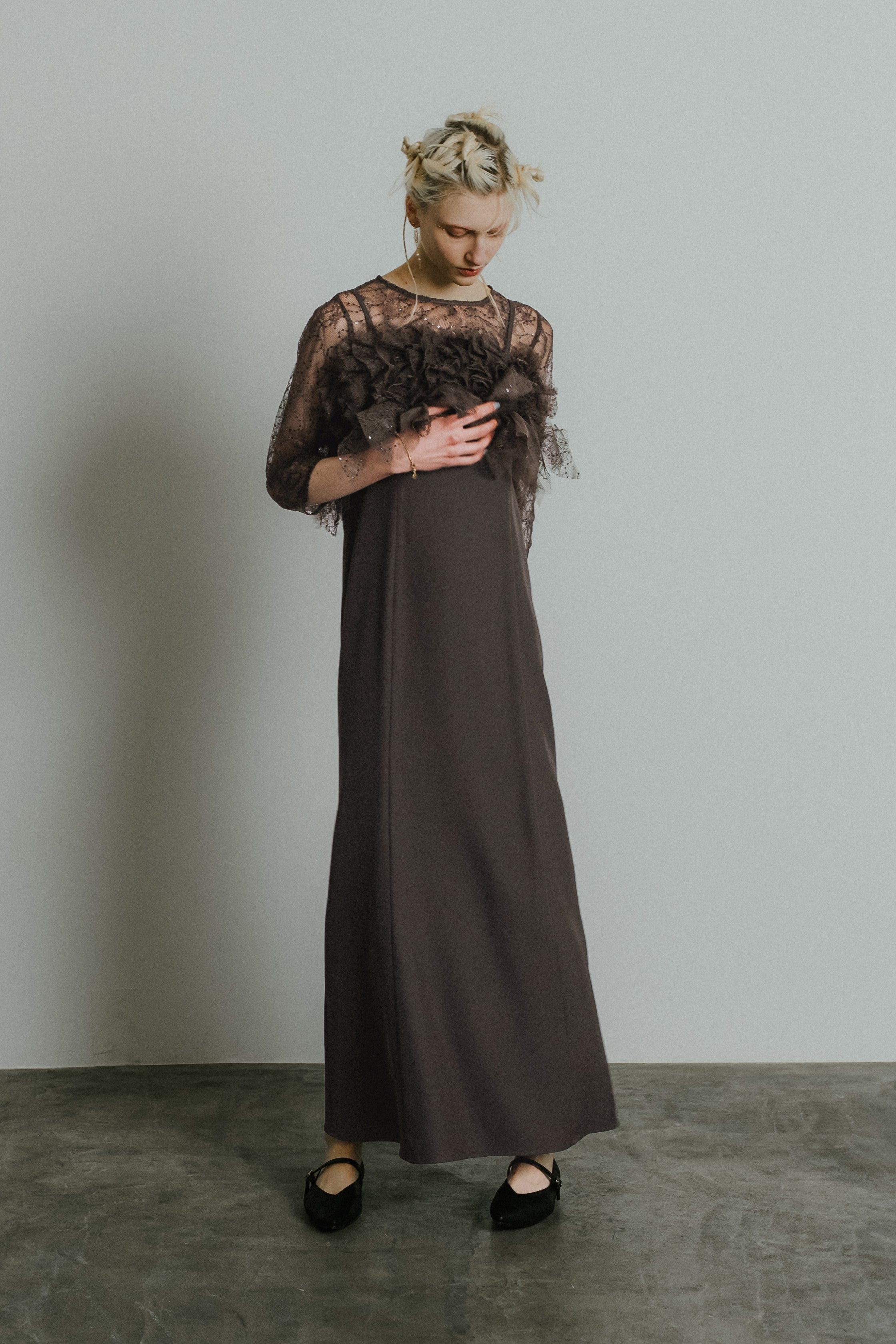 1085 Noir glitter dress