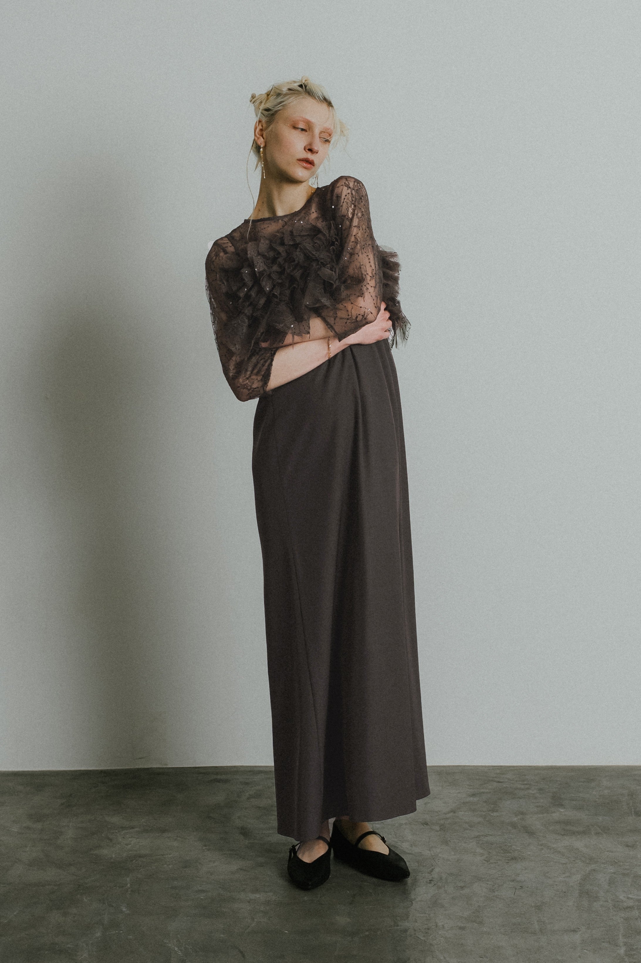 1085 Noir glitter dress