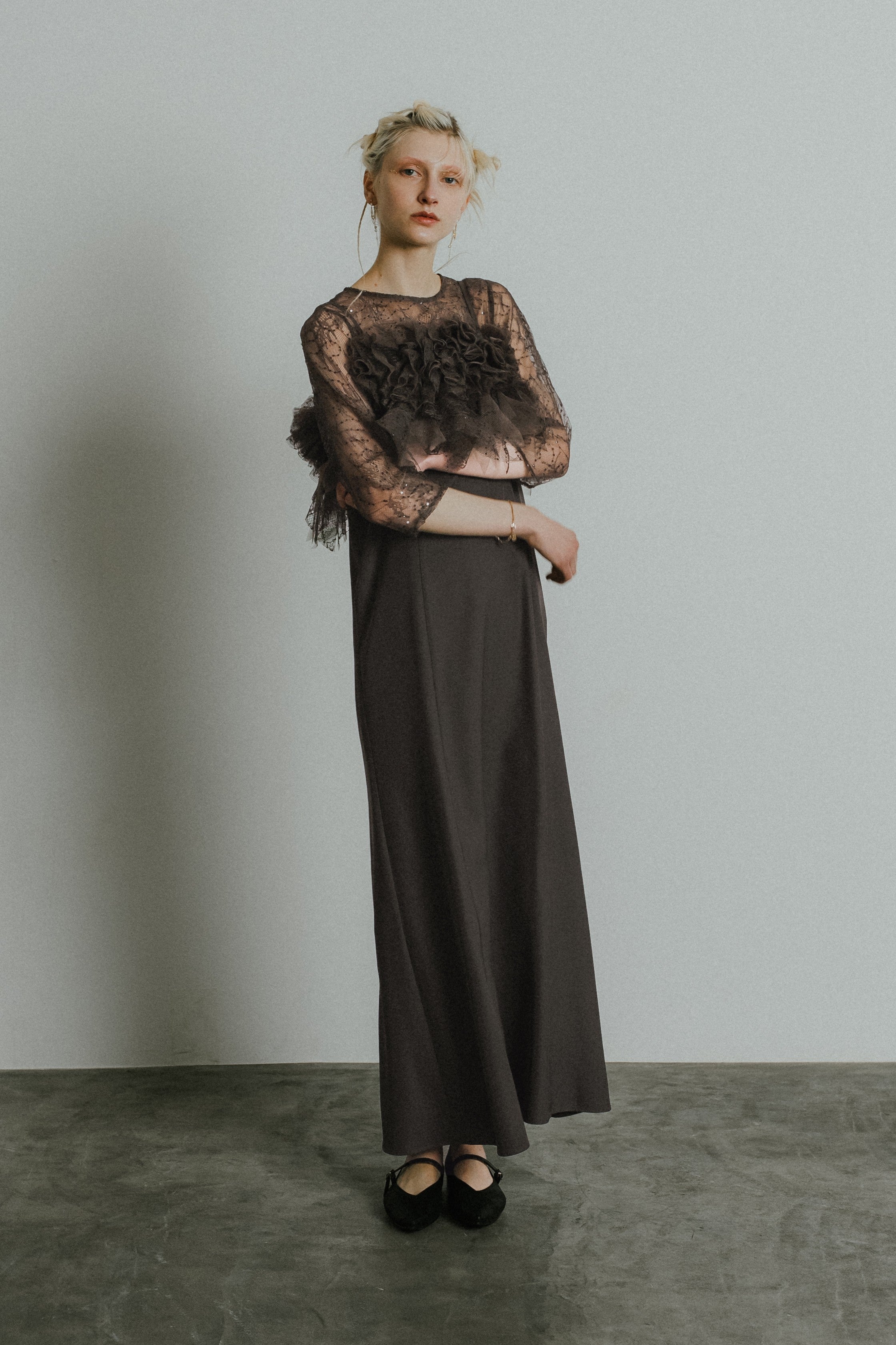 1085 Noir glitter dress