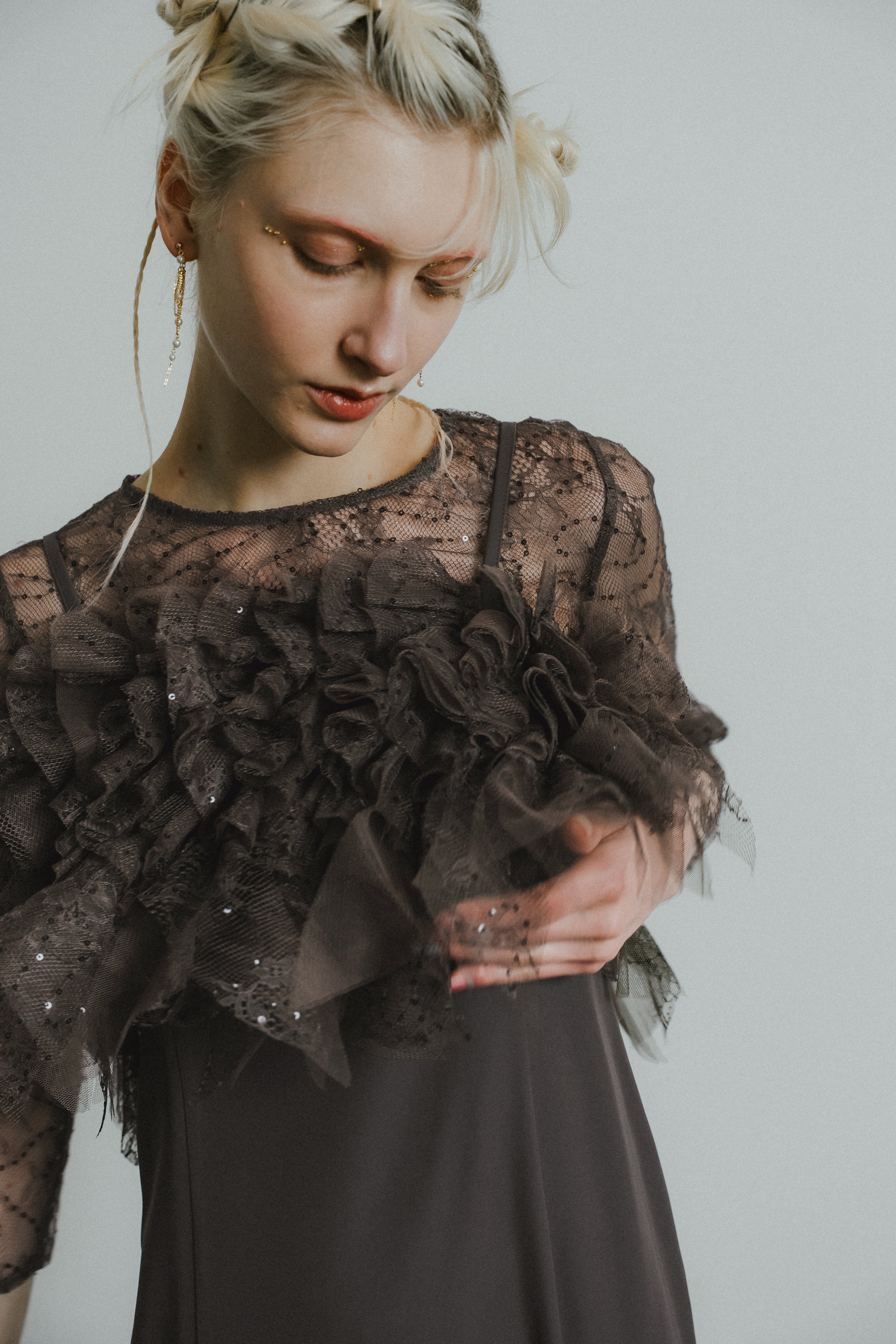 1085 Noir glitter dress