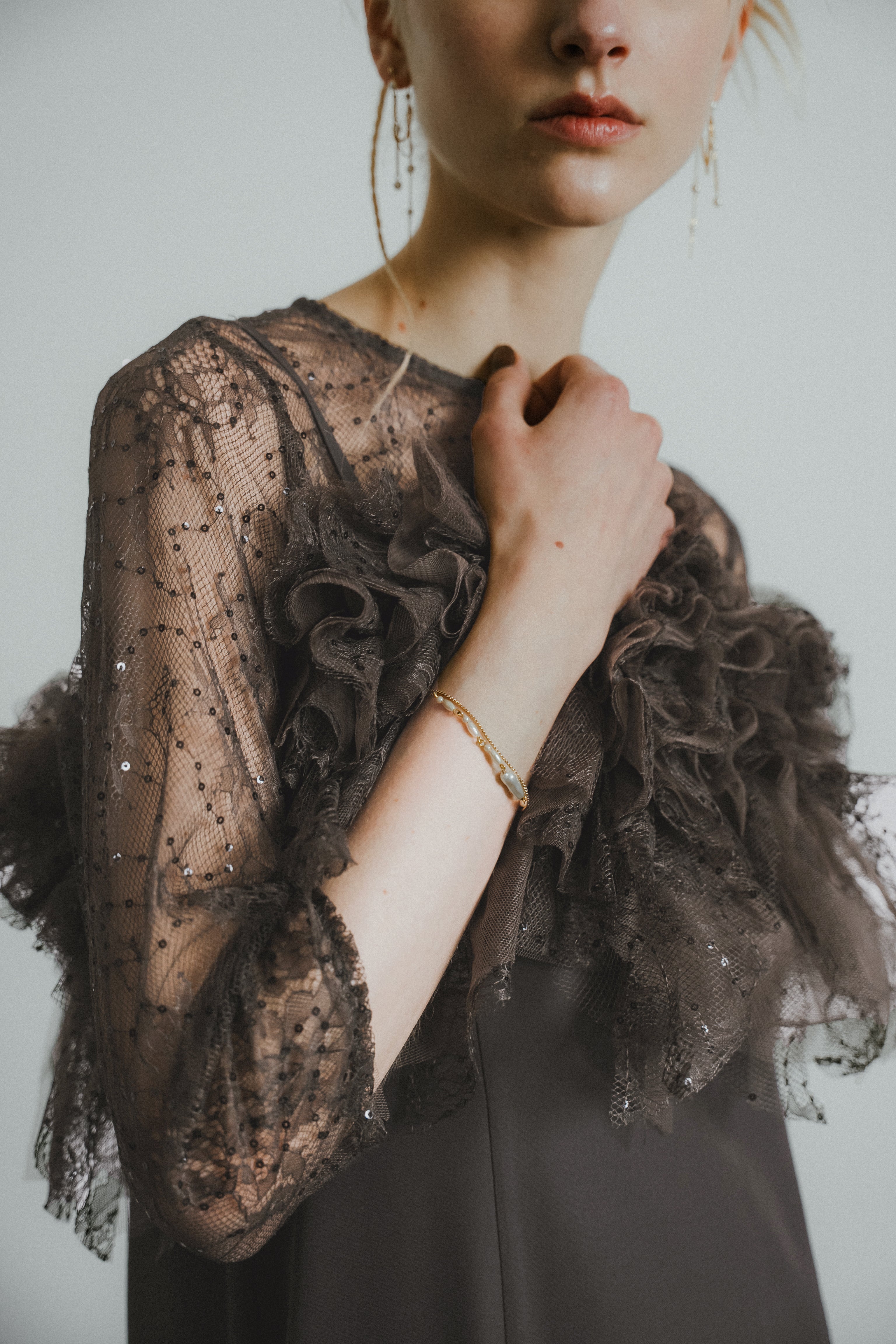 1085 Noir glitter dress