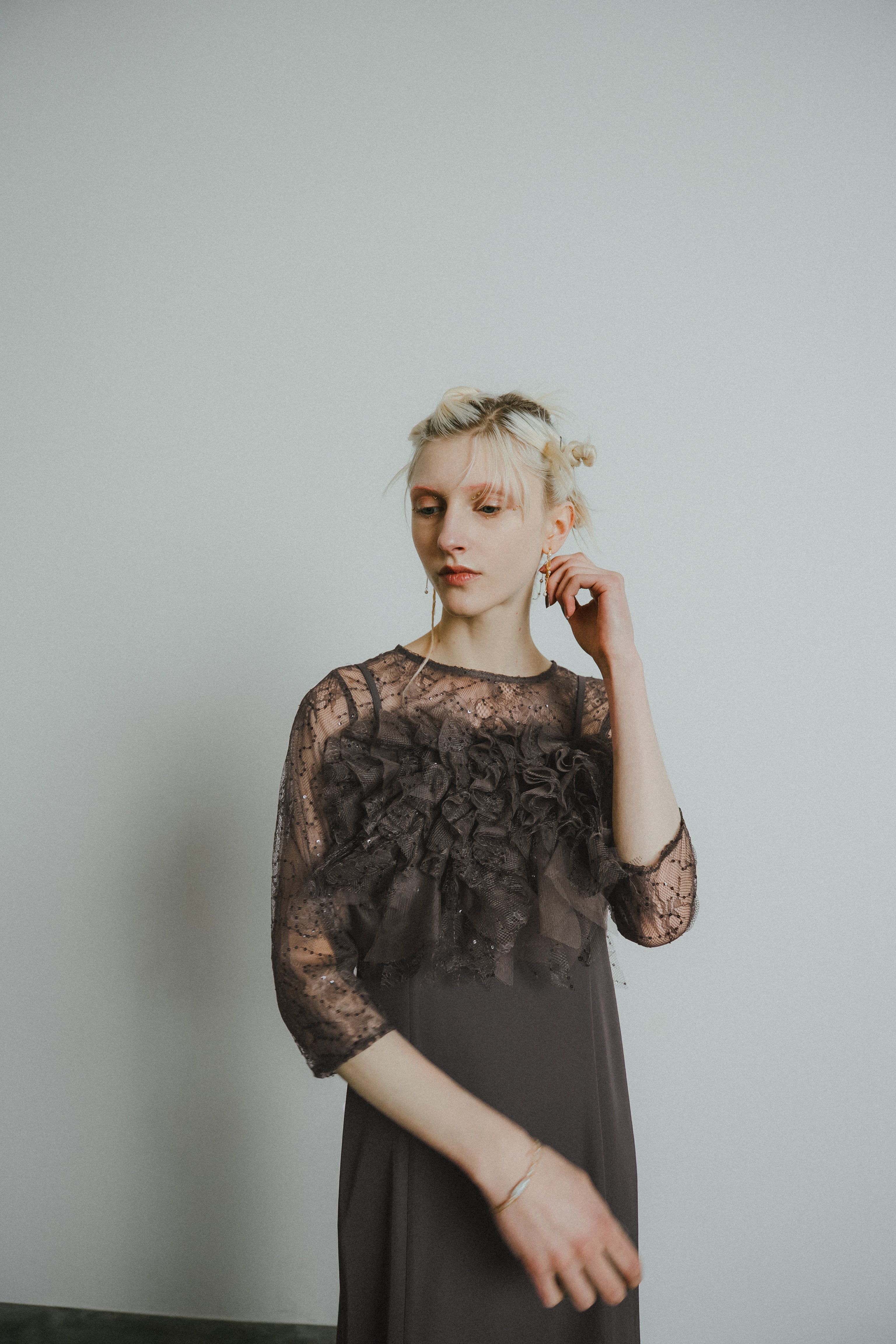 1085 Noir glitter dress