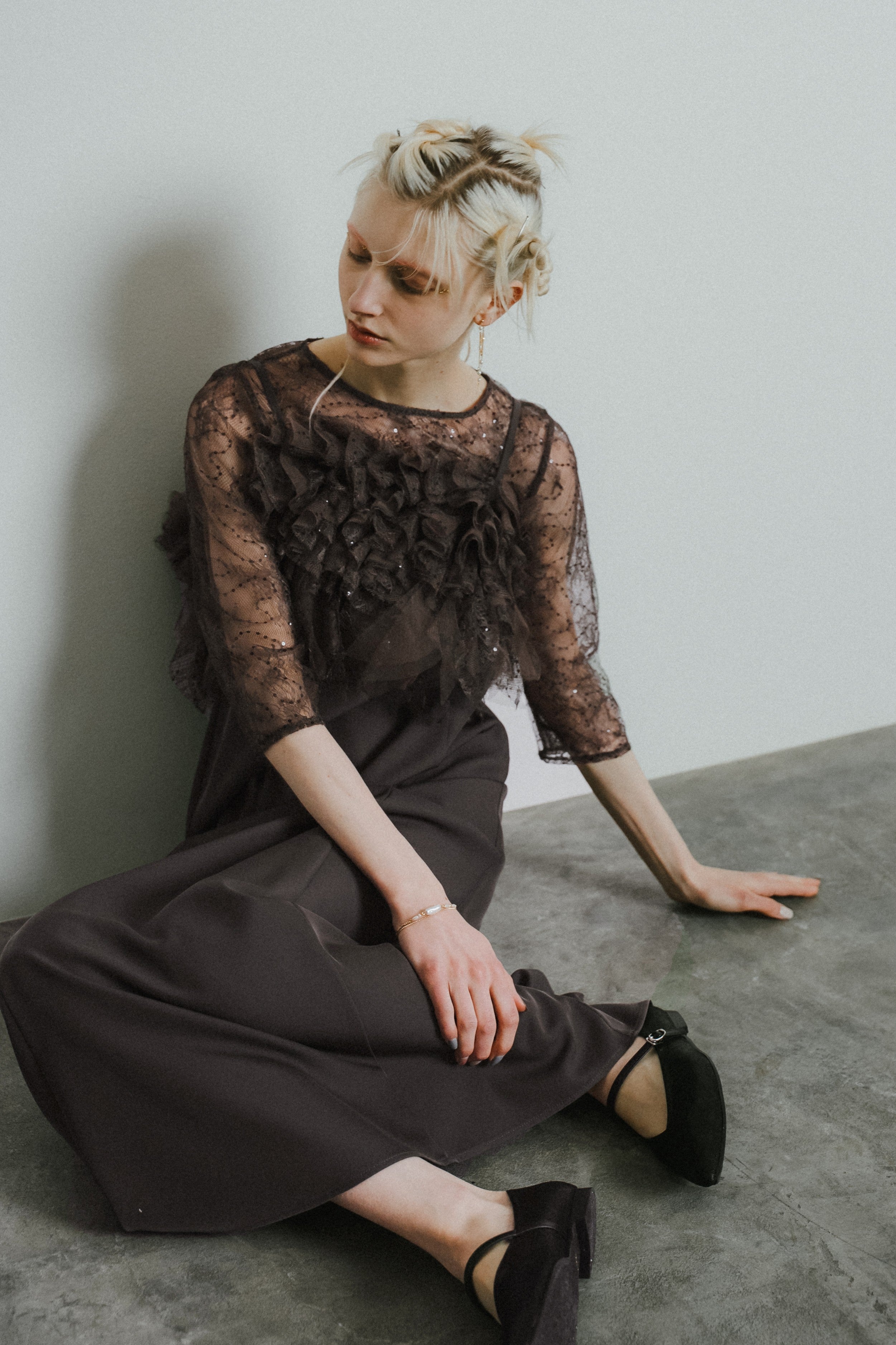 1085 Noir glitter dress