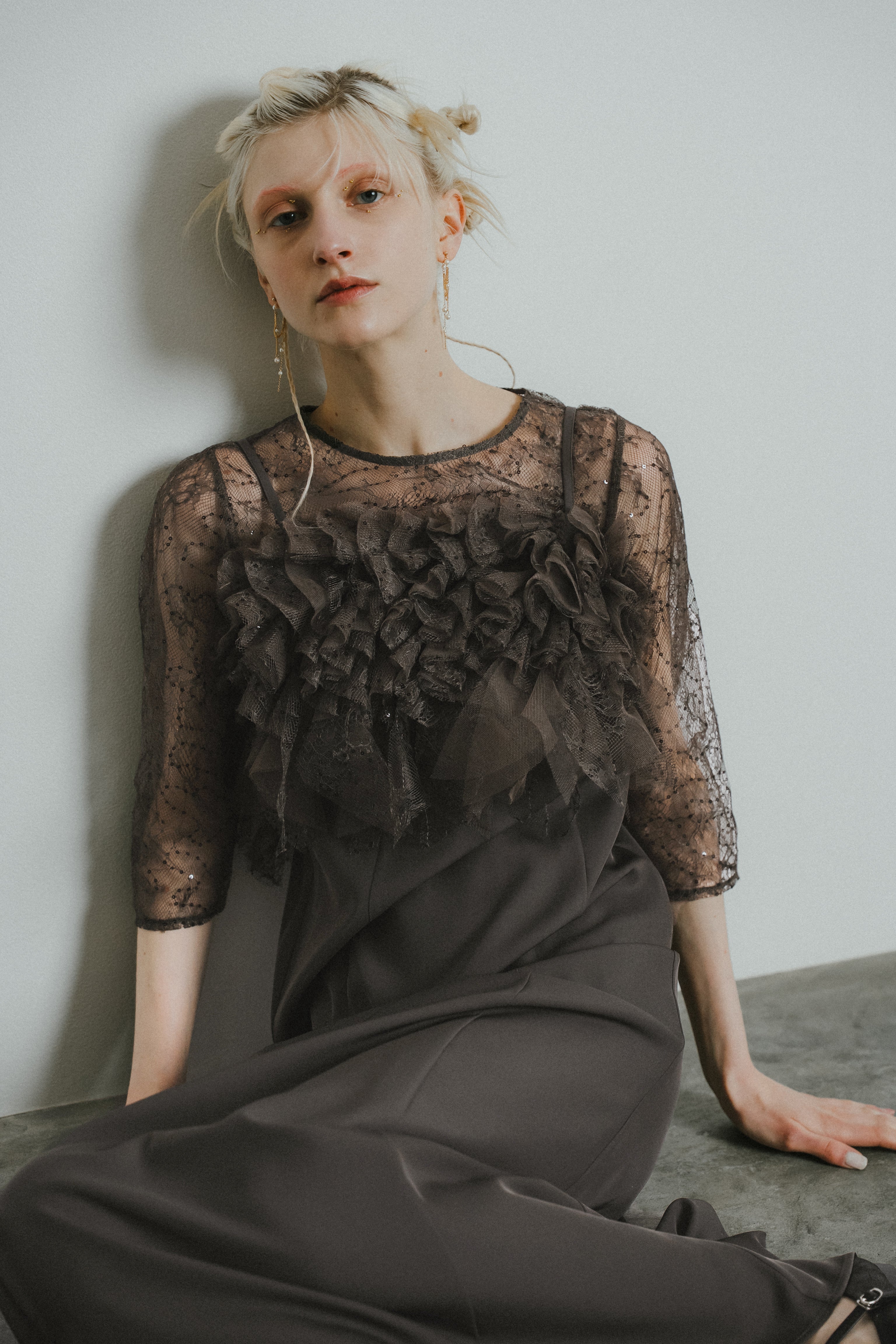1085 Noir glitter dress