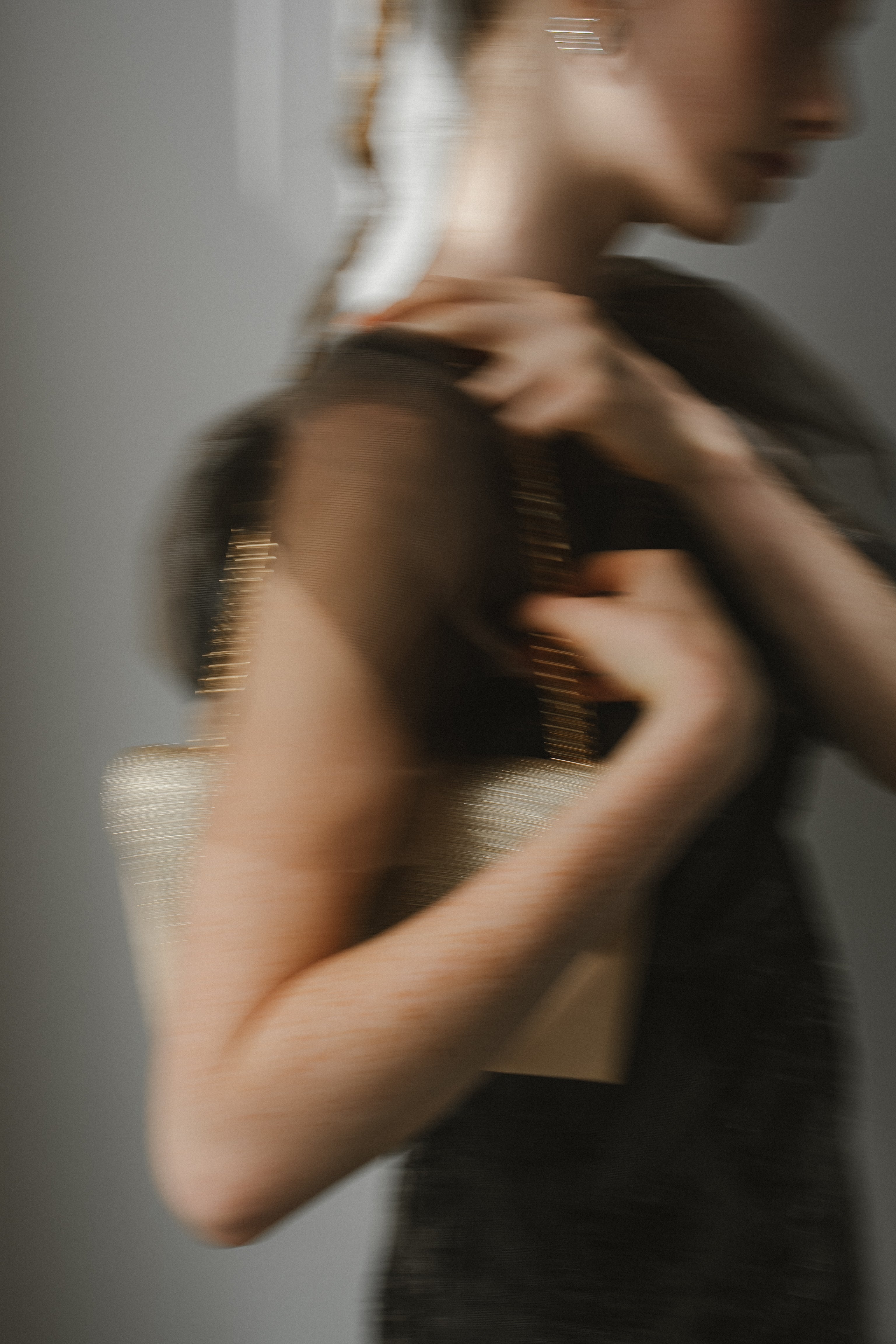 1008 Glitter & Suede touch bag