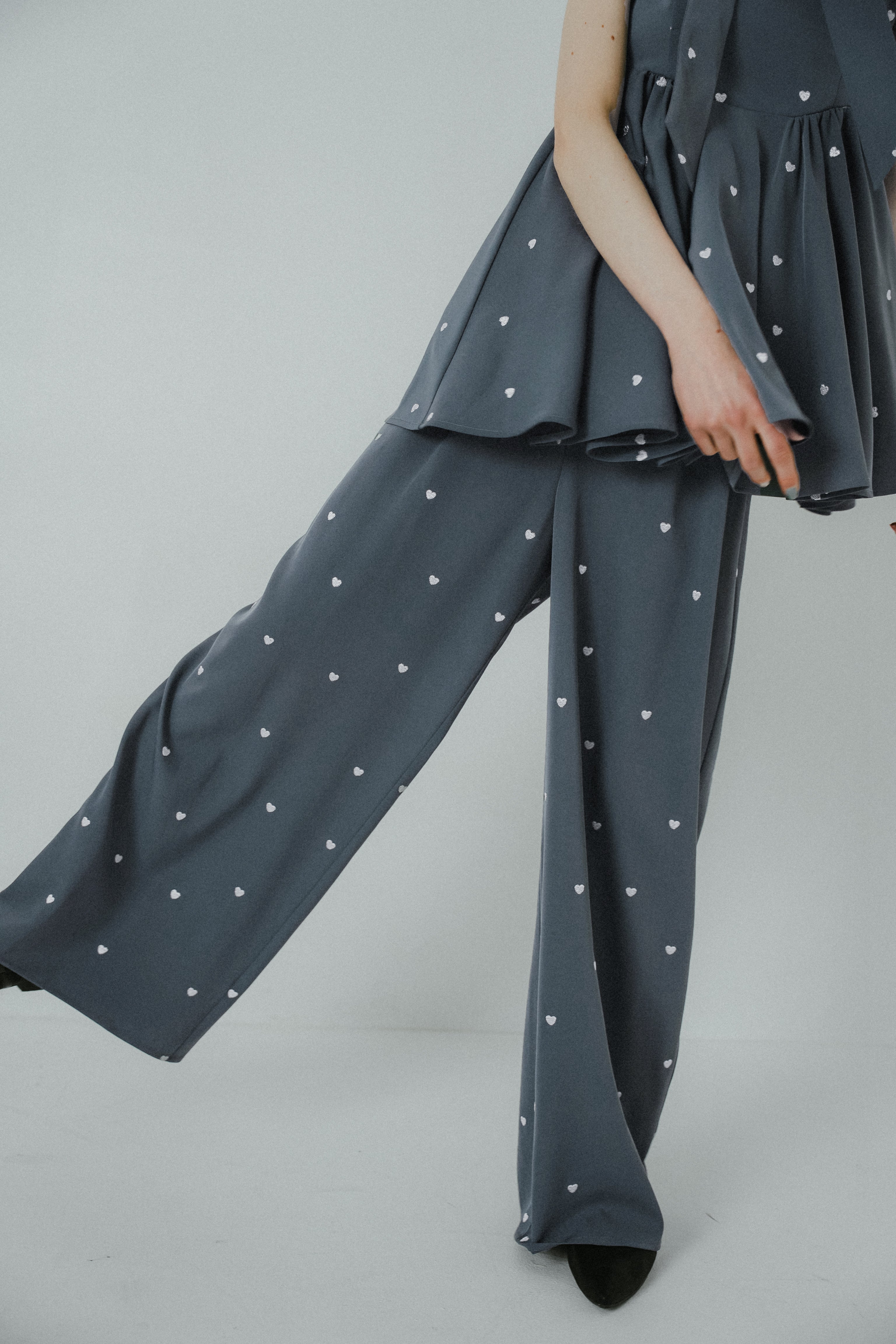 1062 Heart cami pants set