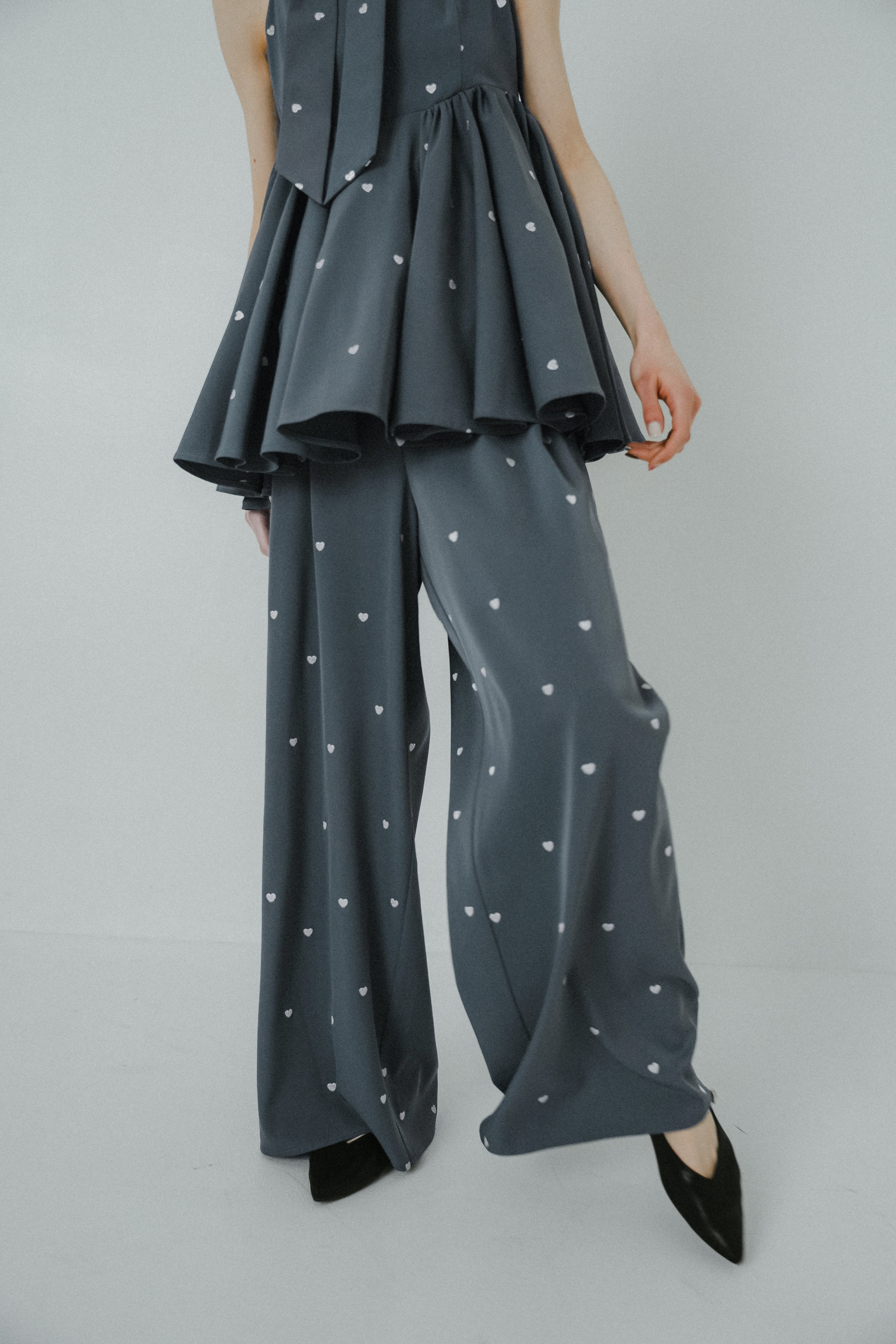 1062 Heart cami pants set