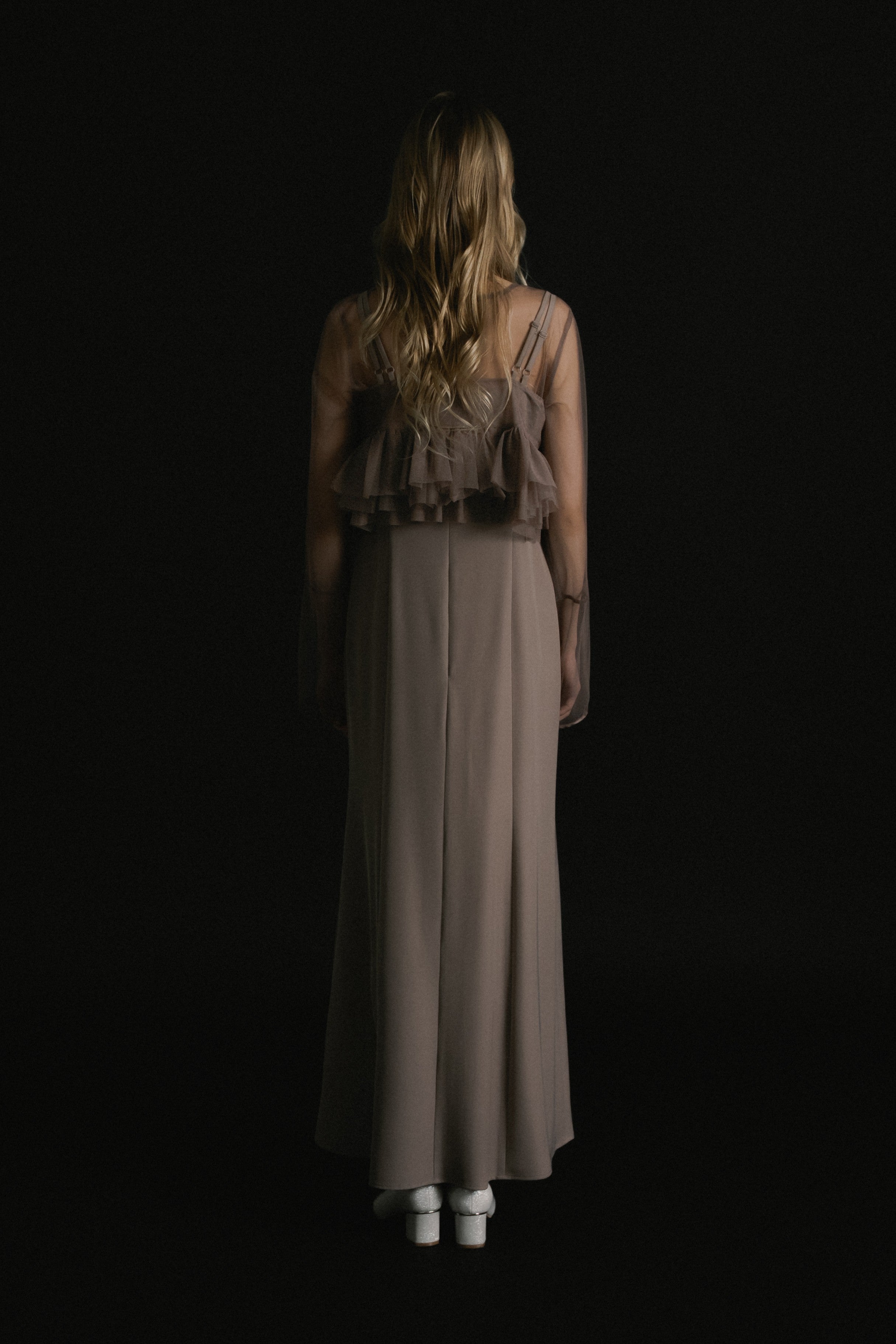 1015 Petal embroidery dress
