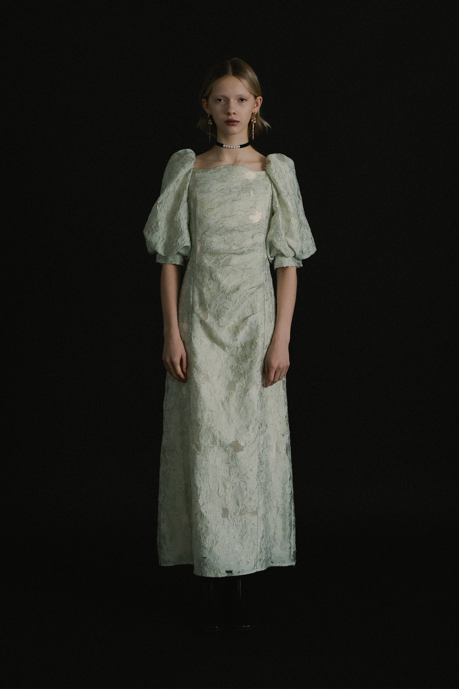 et.UNiVER │1071 Sheer Jacquard Organza Dress – et.UNiVER │ 公式
