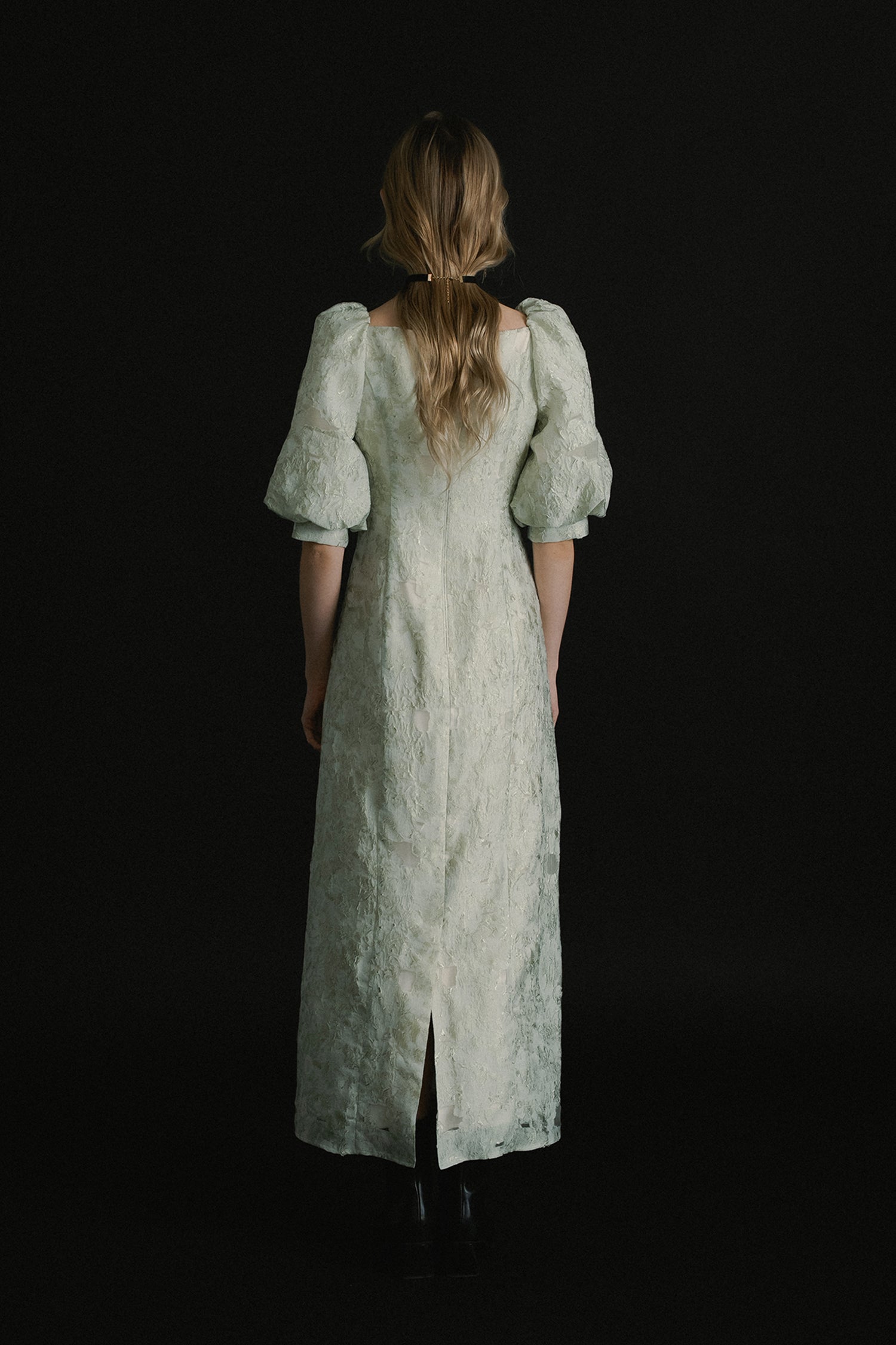 et.UNiVER │1071 Sheer Jacquard Organza Dress – et.UNiVER │ 公式