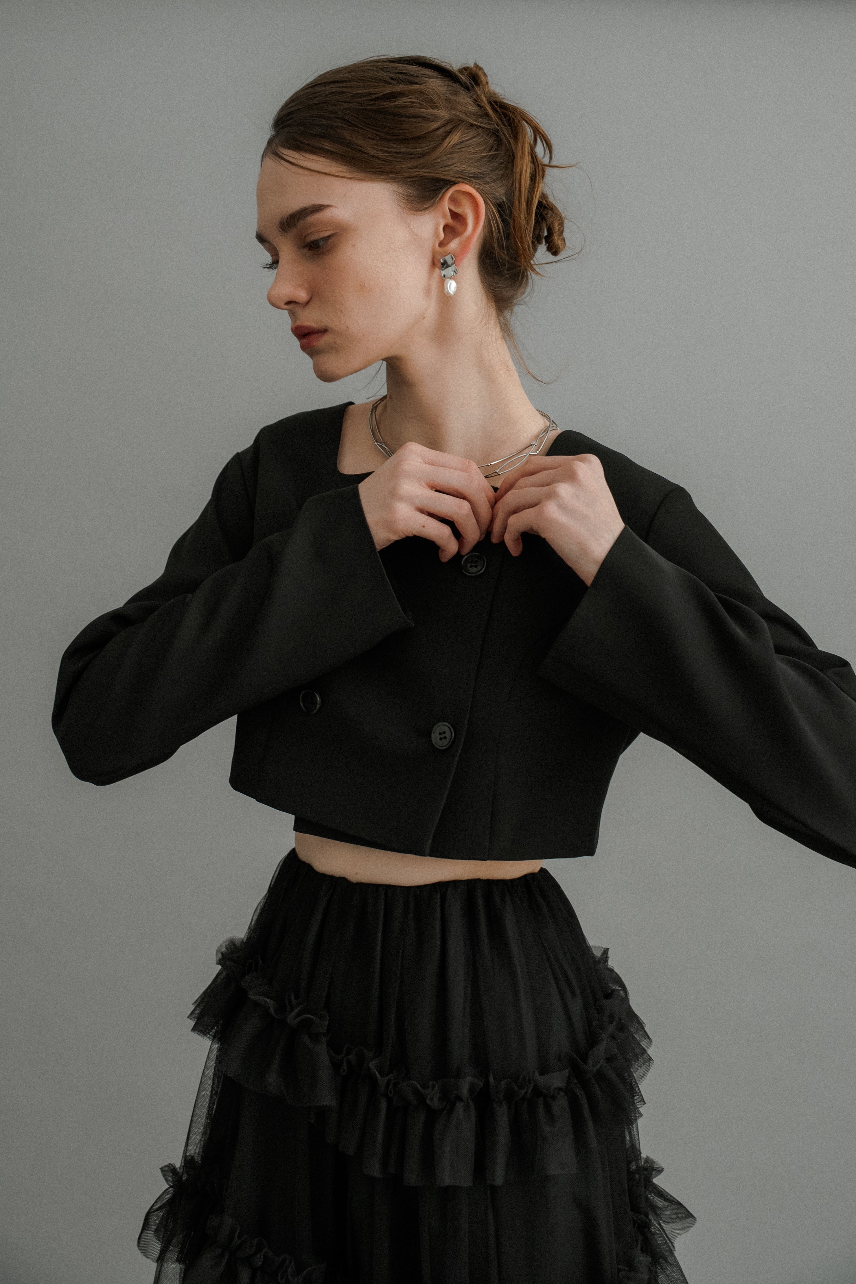 1040 Tiered tulle Skirt+JK
