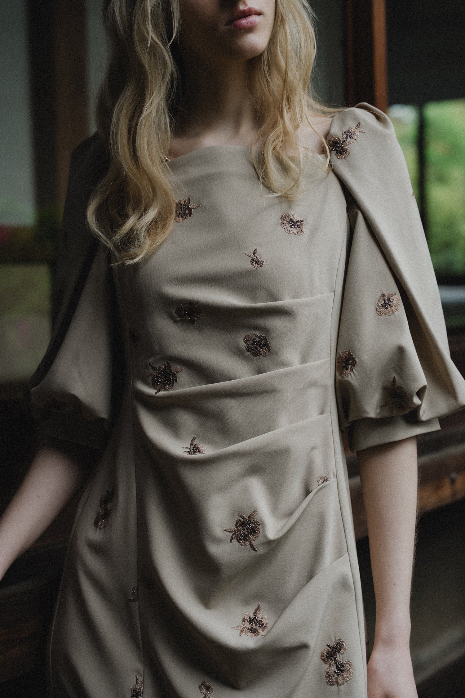 1109 Petal Embroidery Dress