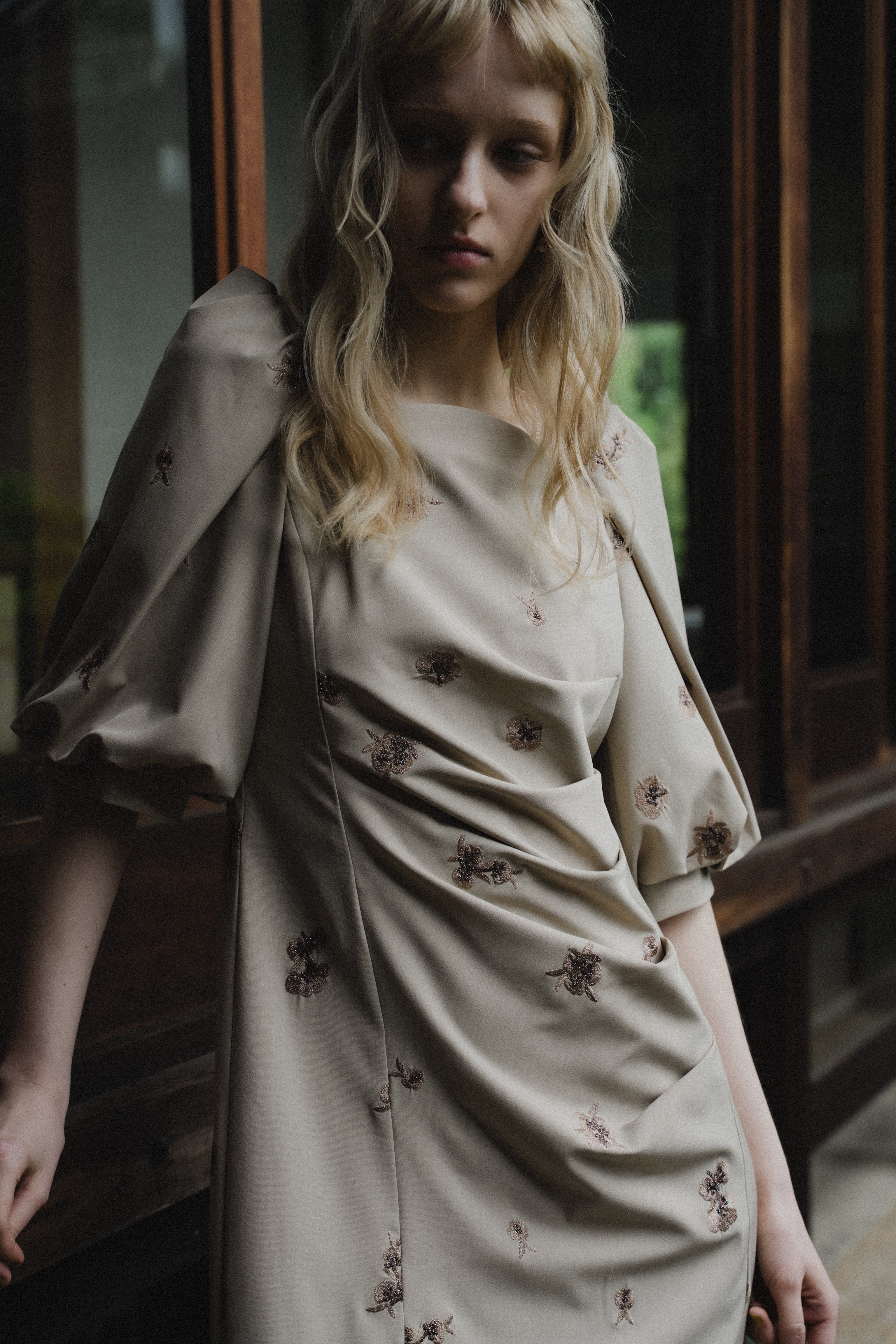 1109 Petal Embroidery Dress