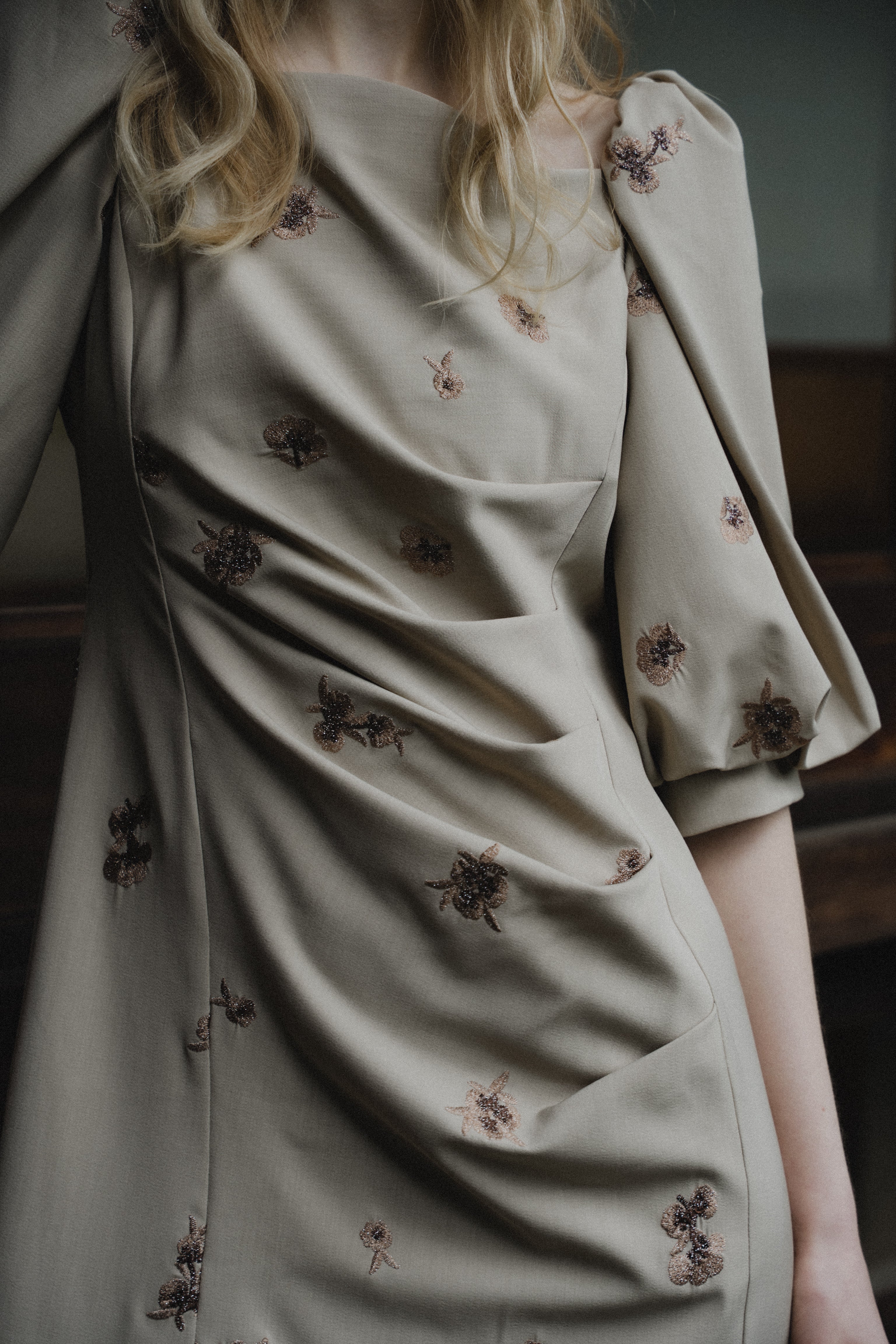 1109 Petal Embroidery Dress
