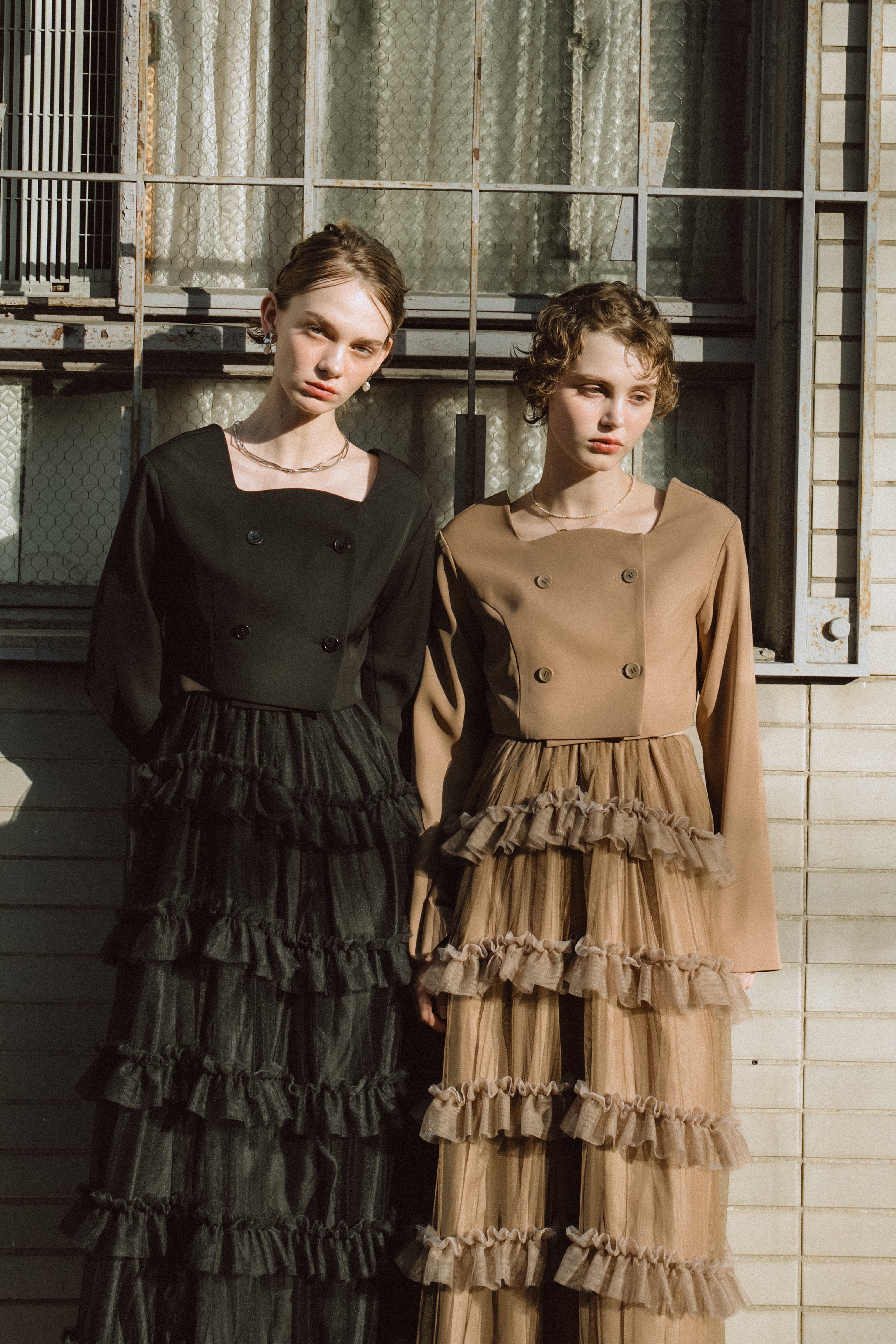 1040 Tiered tulle Skirt+JK