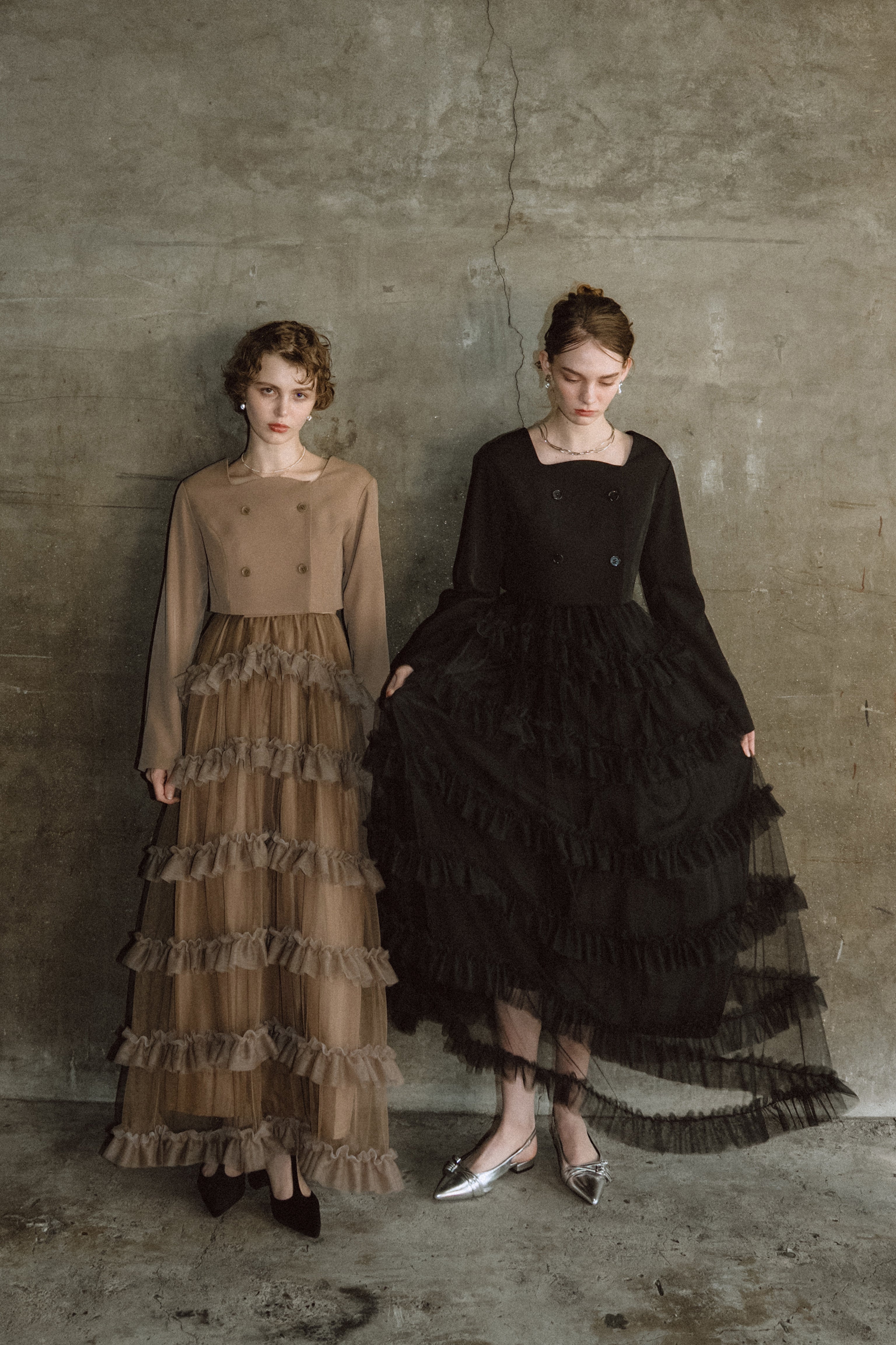 1040 Tiered tulle Skirt+JK