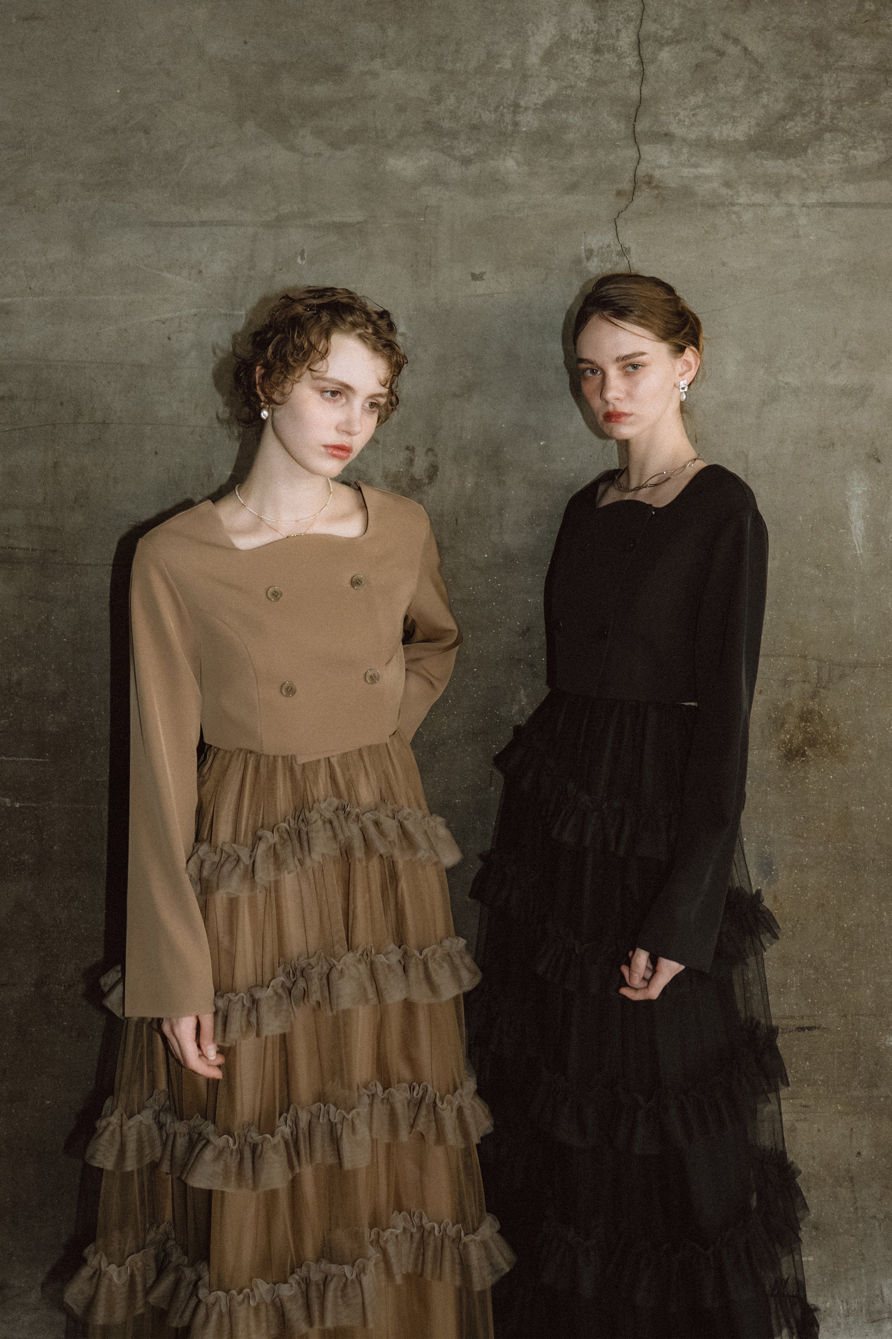 1040 Tiered tulle Skirt+JK
