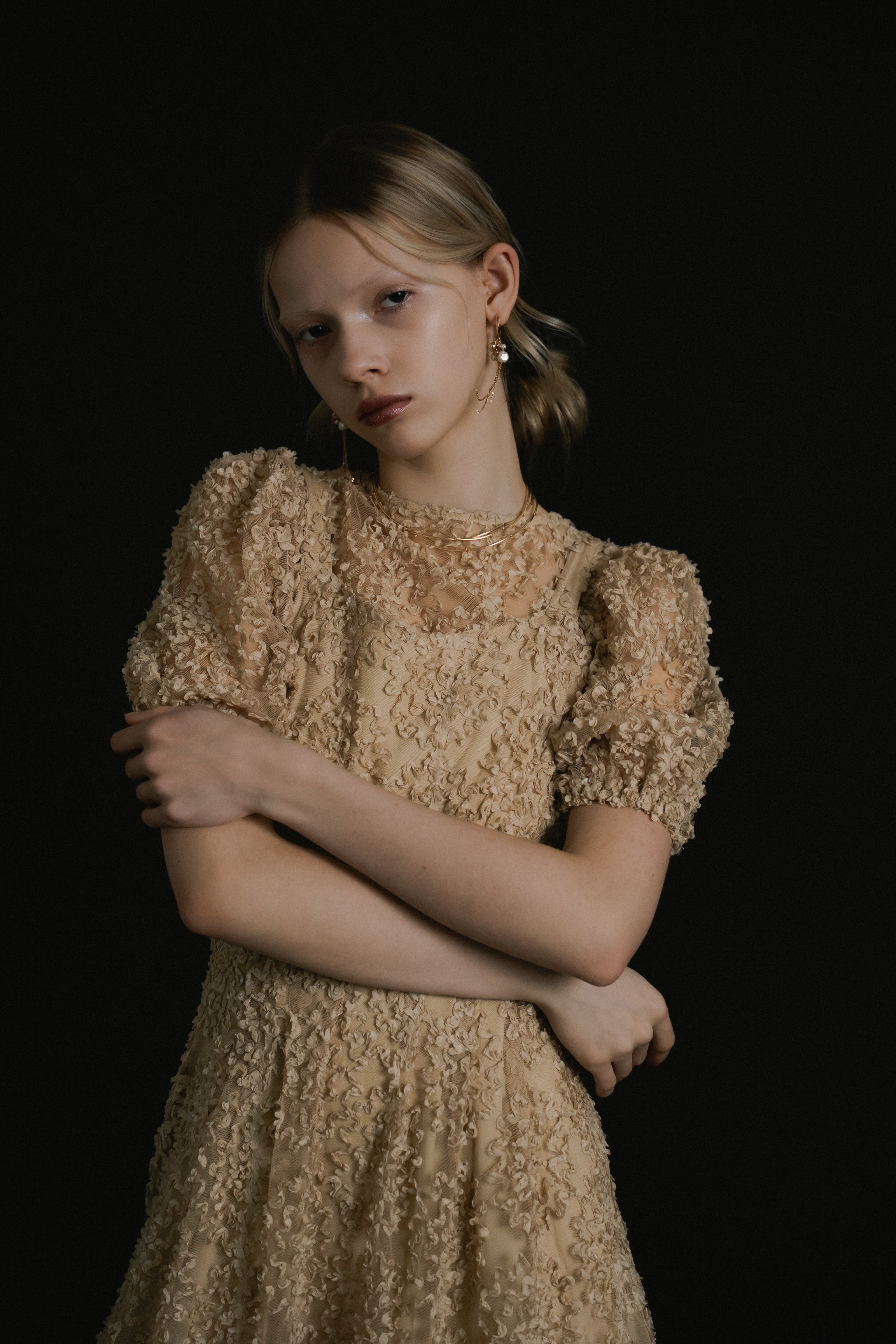 1056 Bloom noir dress