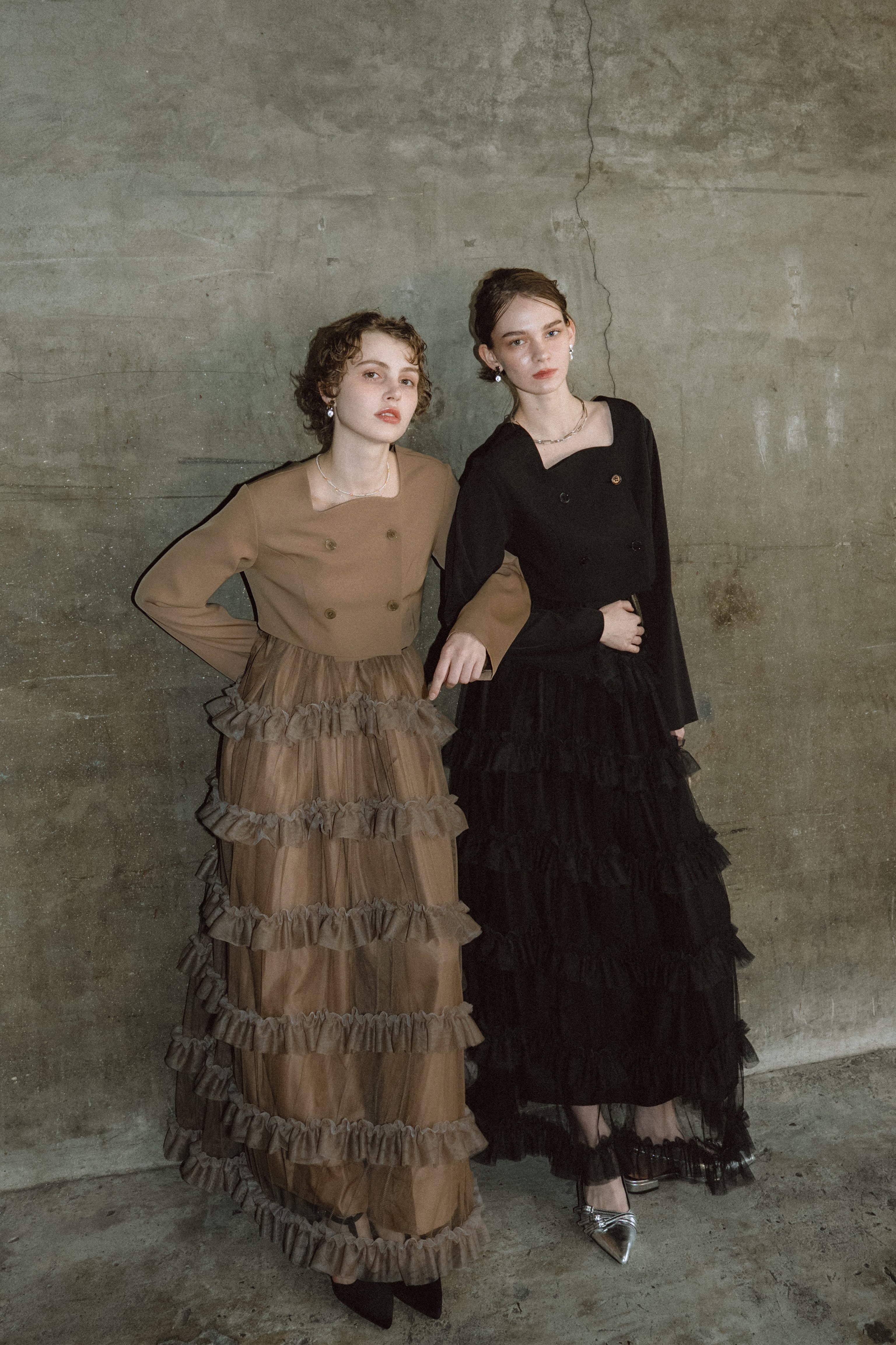 1040 Tiered tulle Skirt+JK
