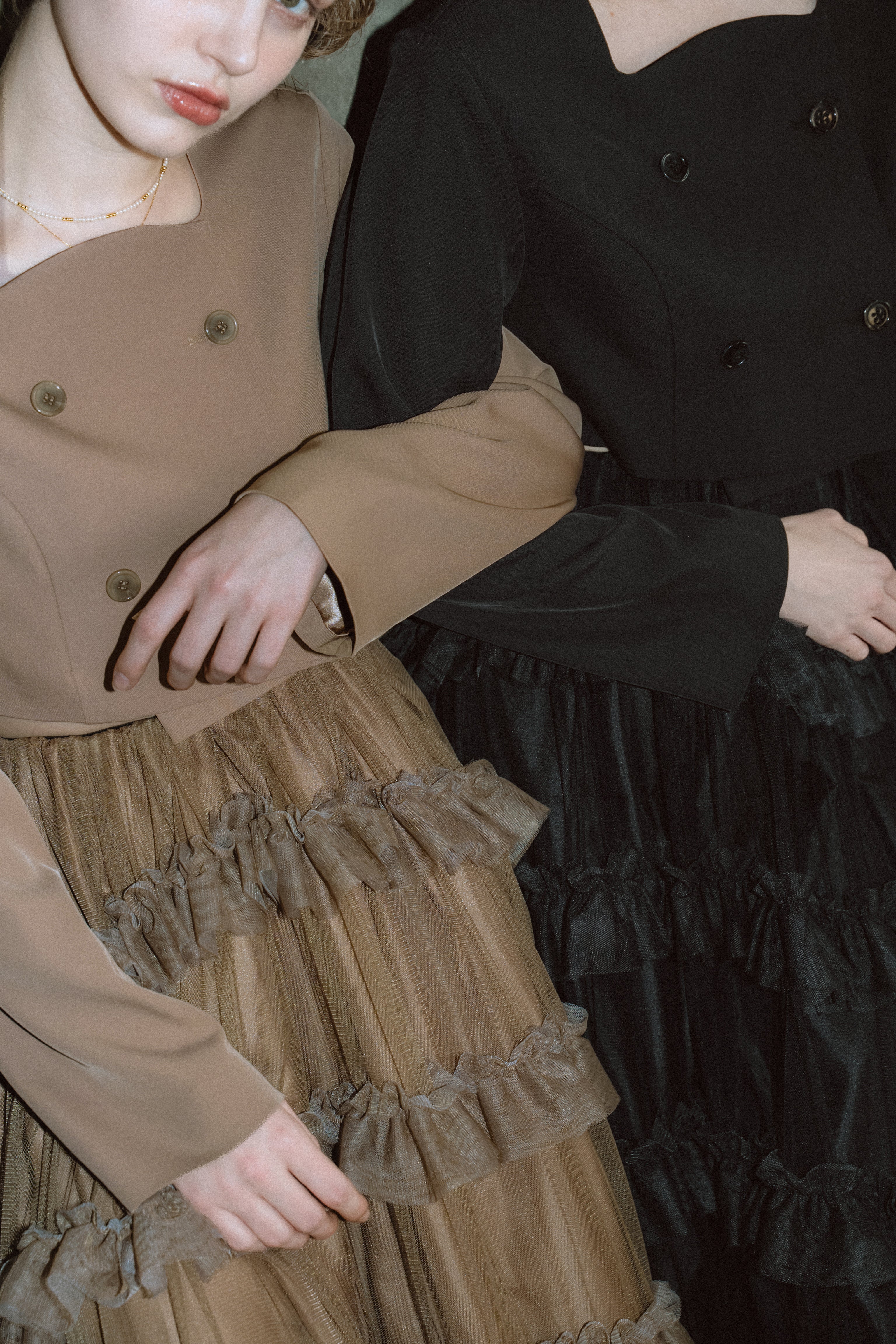 1040 Tiered tulle Skirt+JK