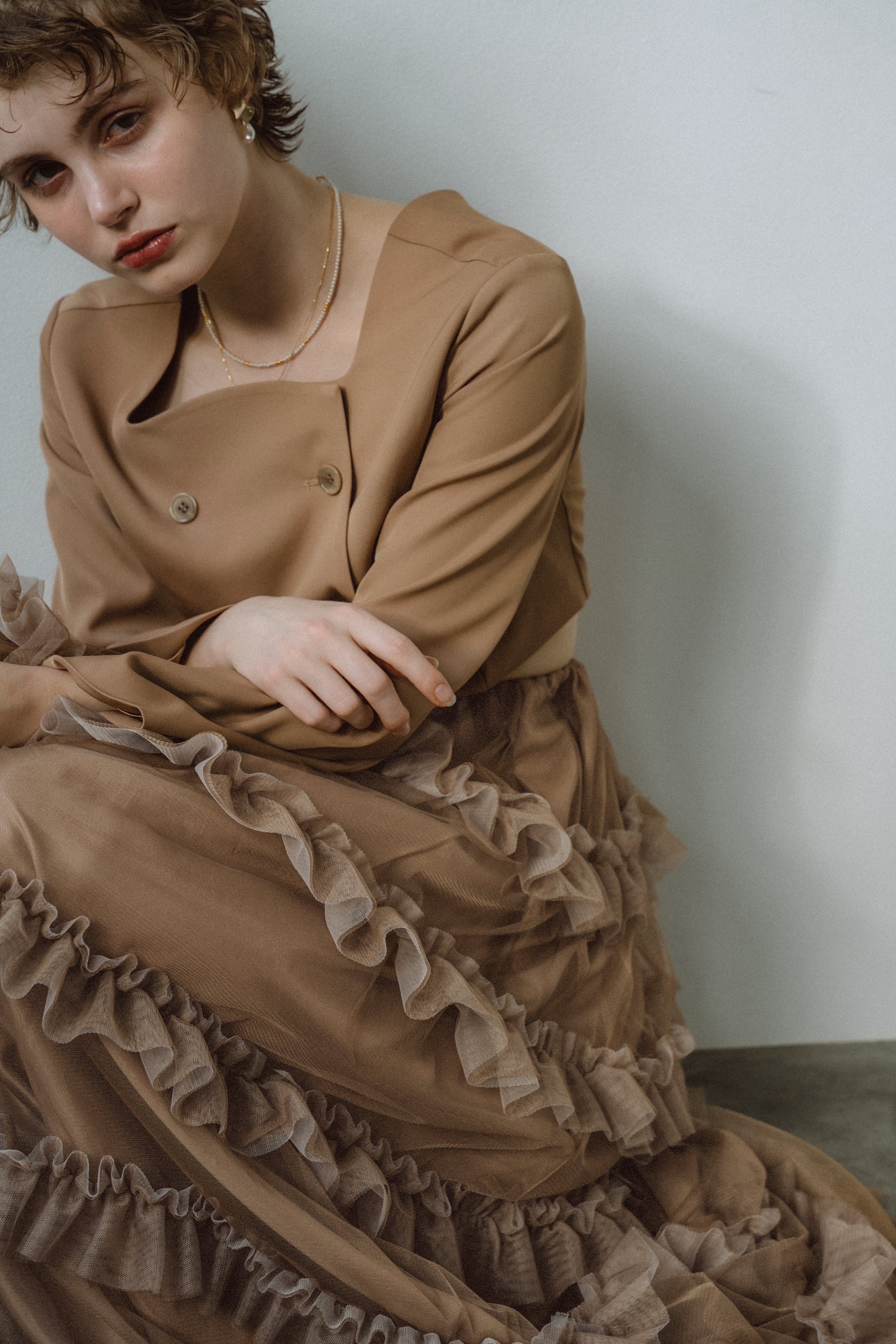 1040 Tiered tulle Skirt+JK
