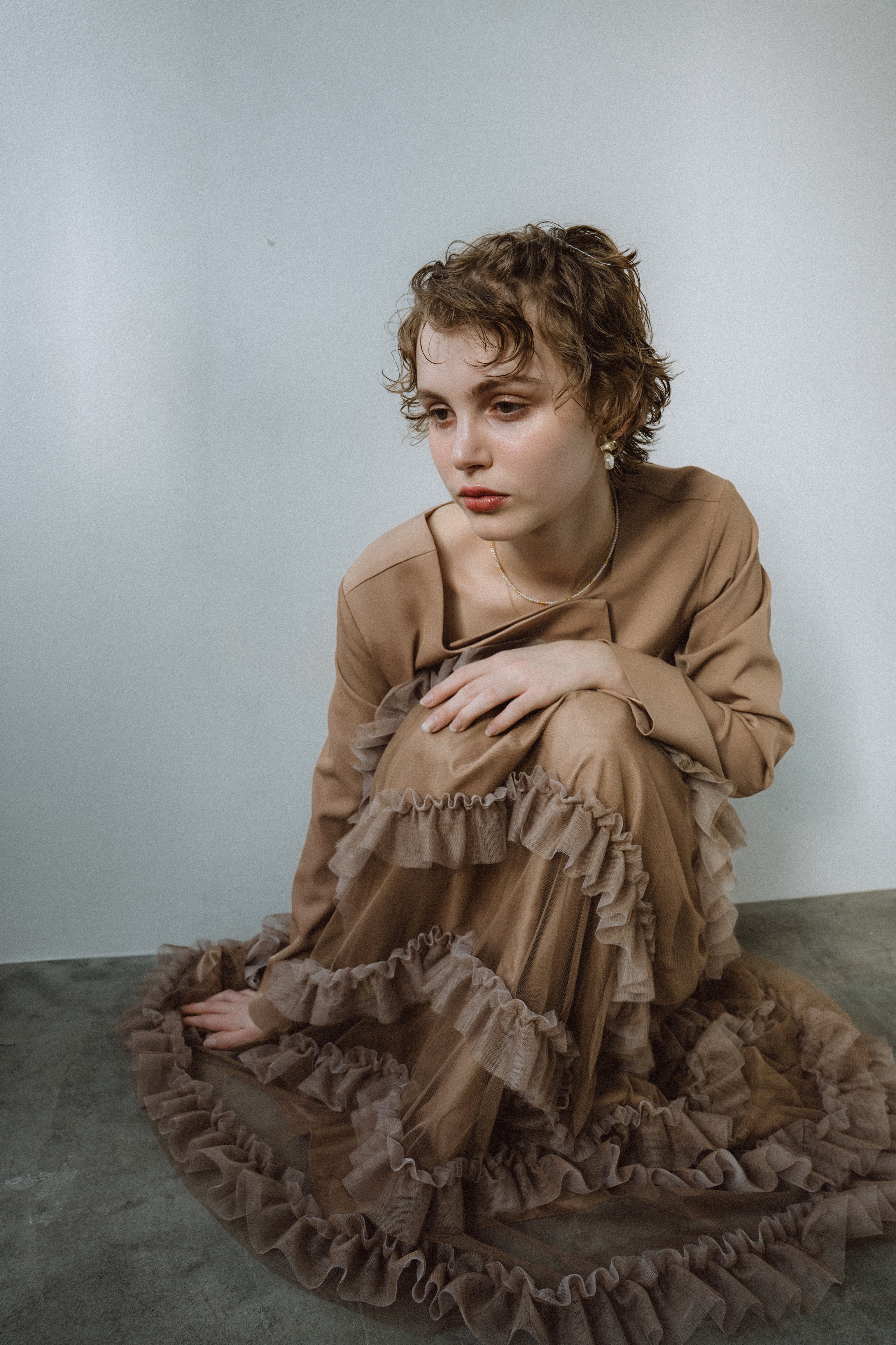 1040 Tiered tulle Skirt+JK