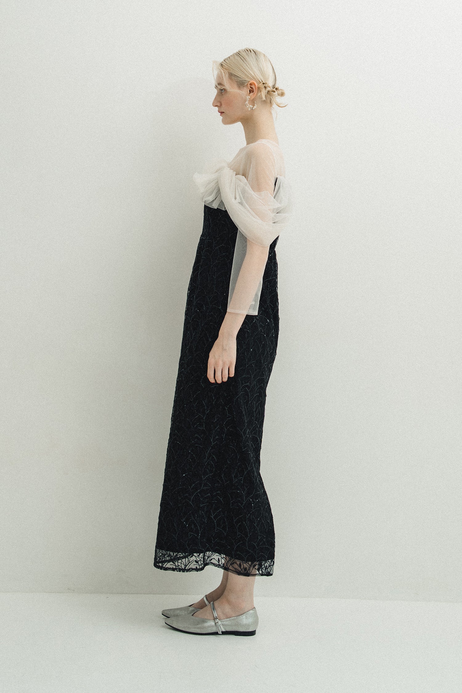 1105 Noir glitter dress
