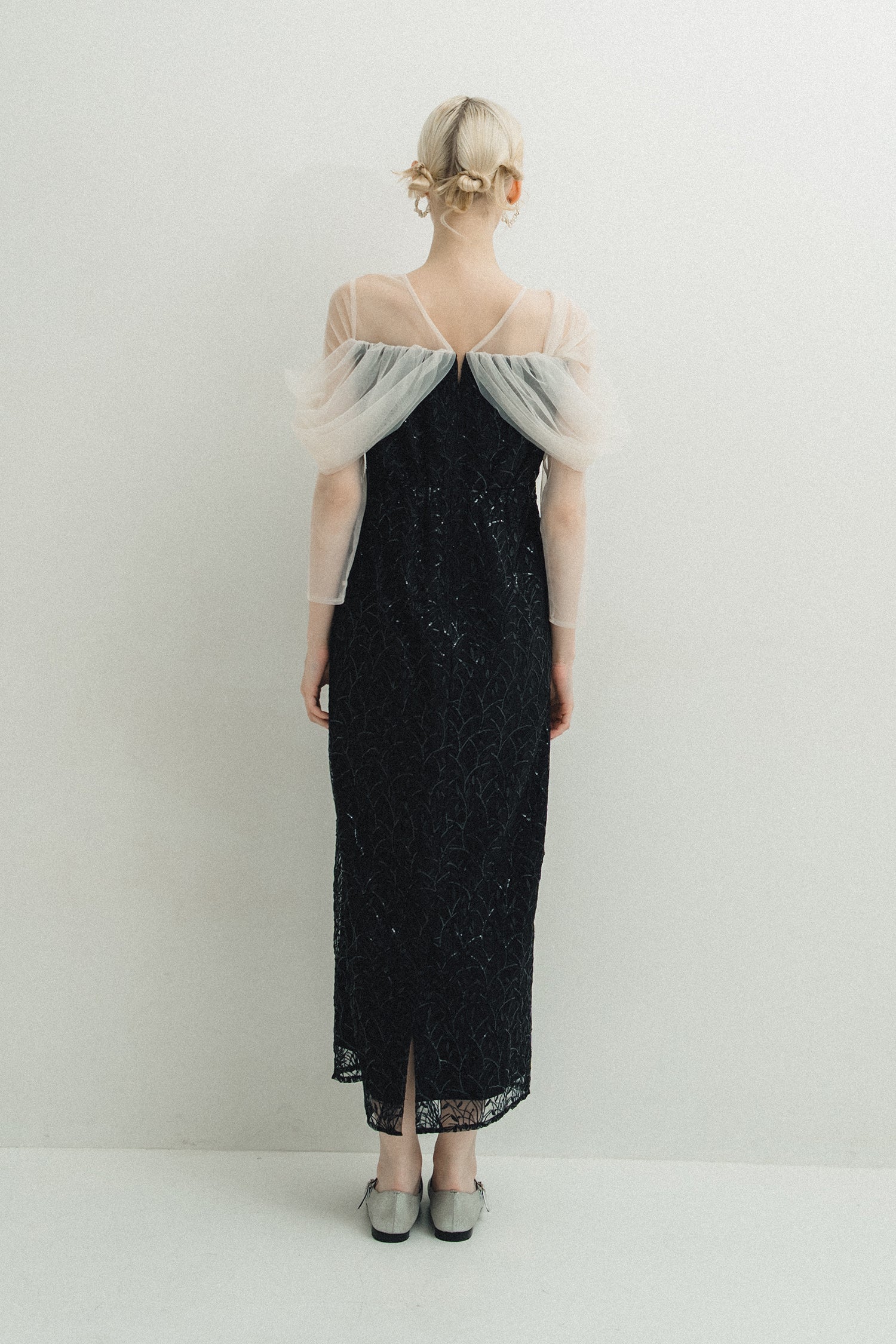 1105 Noir glitter dress
