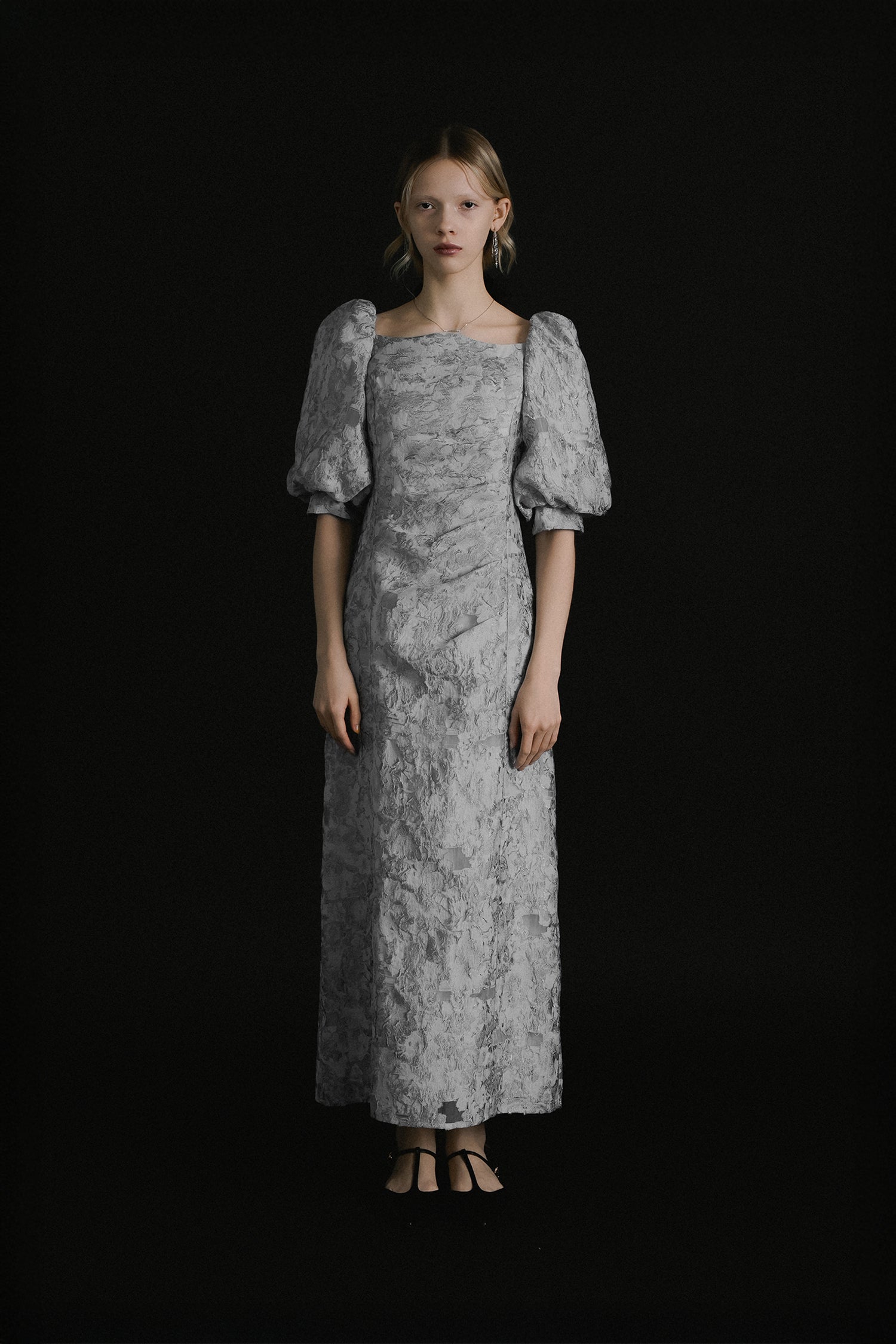 et.UNiVER │1071 Sheer Jacquard Organza Dress – et.UNiVER │ 公式