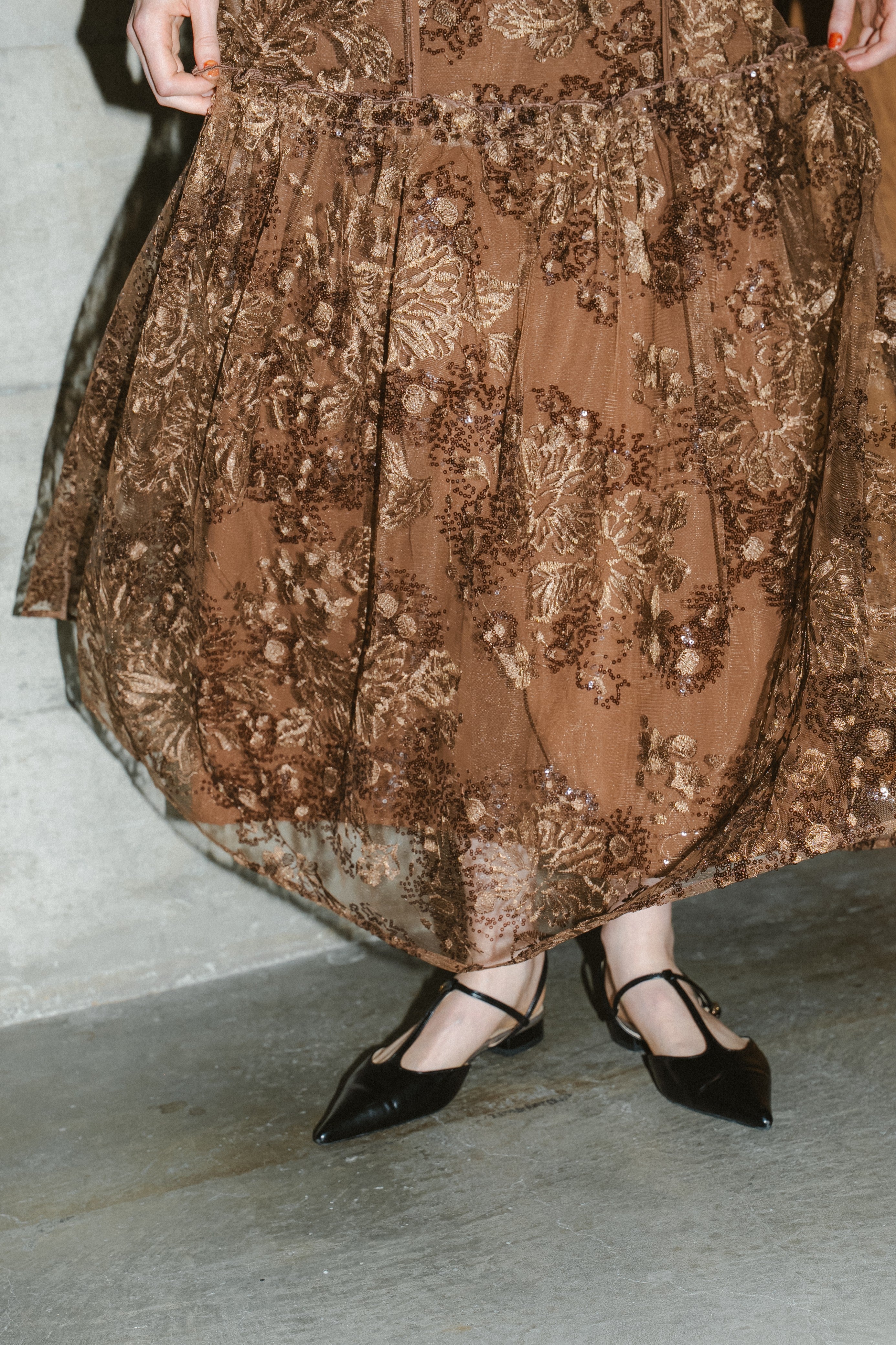 1036 Detachable sleeve dress