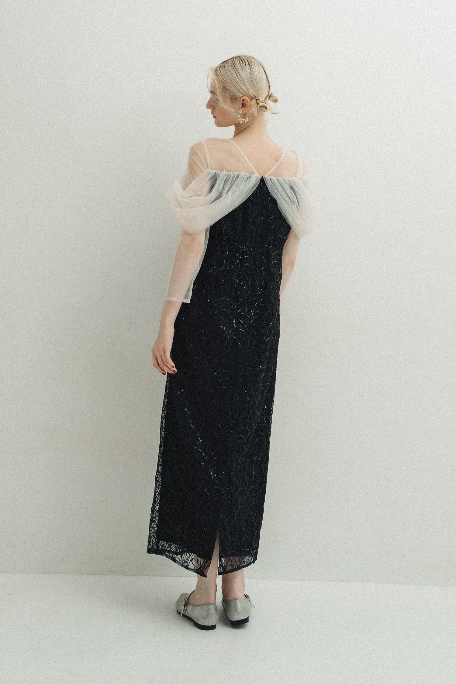 1105 Noir glitter dress